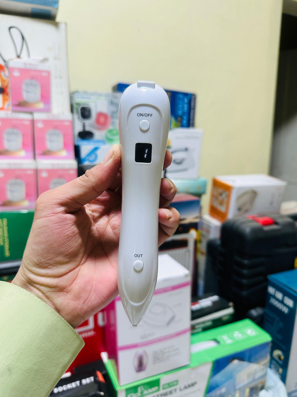 Mole Remover Pen Laser Skin Tag Remover Spots Tattoo Freckle Removal Machine Removing Dark Spot 9 Adjustable Modes