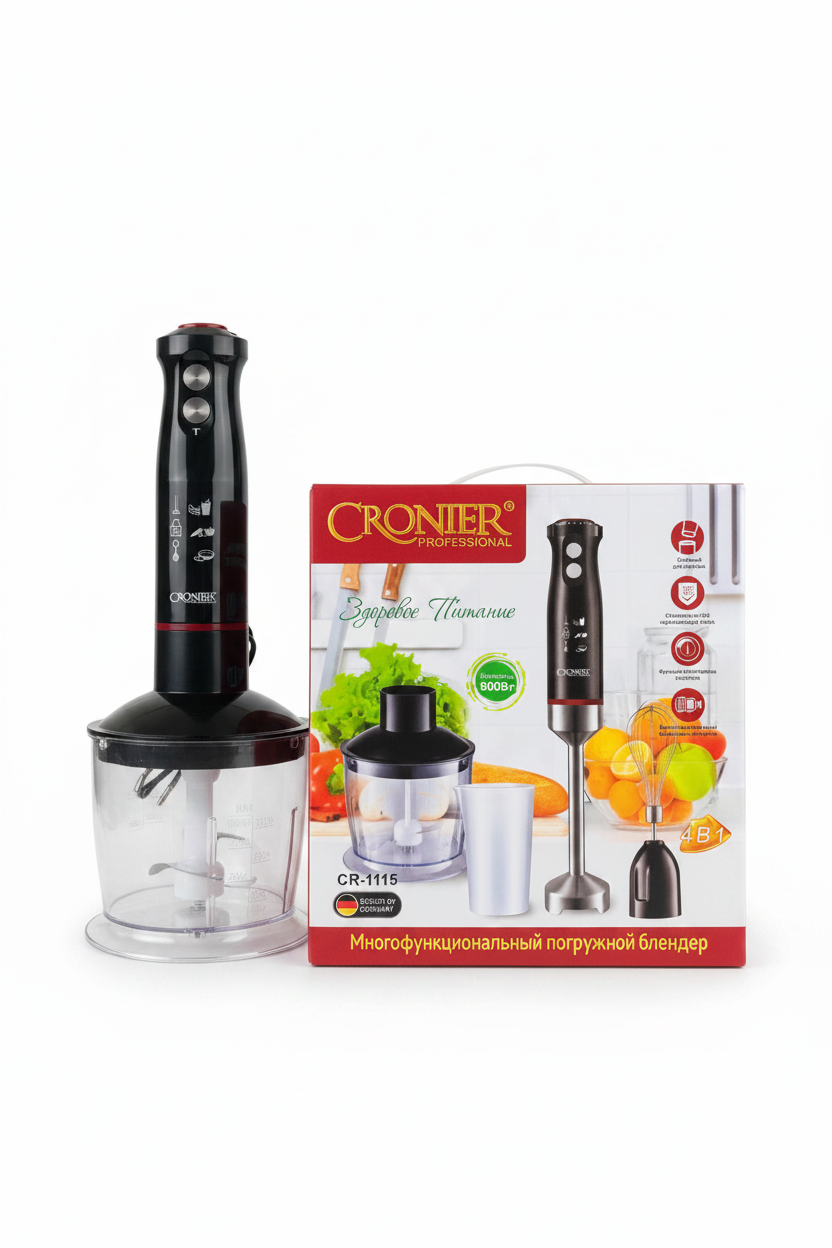Cronier 4-in-1 Hand Blender Set – 600W / 800W