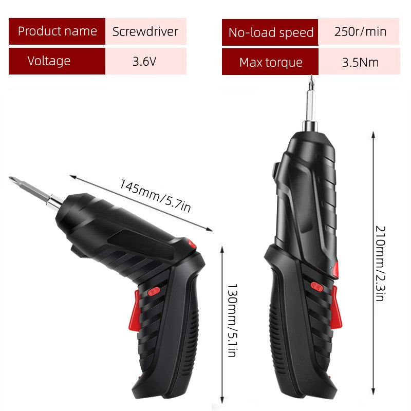 47 pcs Cordless Electric Screwdriver Drill 3.6V Rechargeable