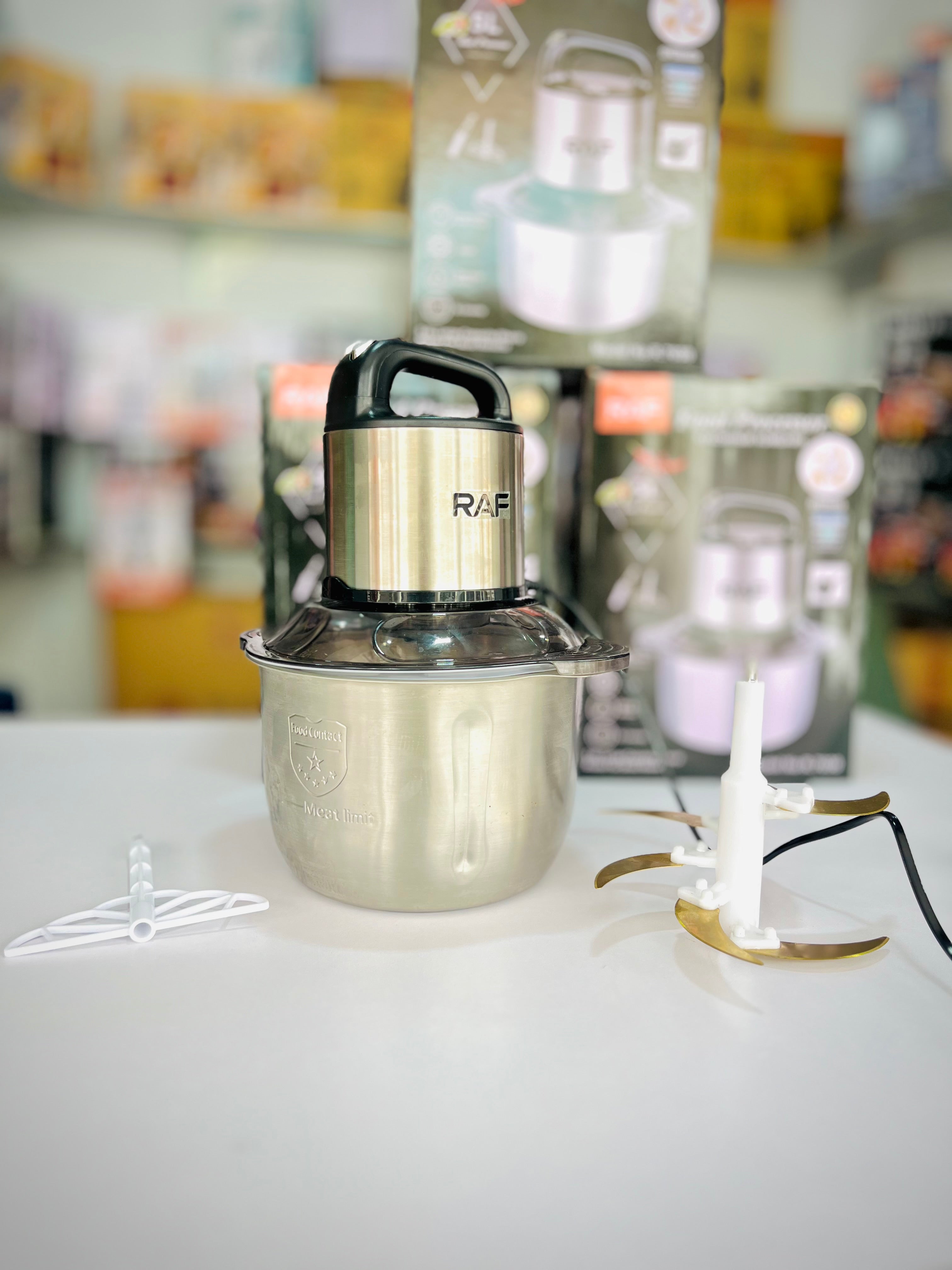 RAF 5L Electric Food Chopper | 5-Liter Stainless Steel Bowl