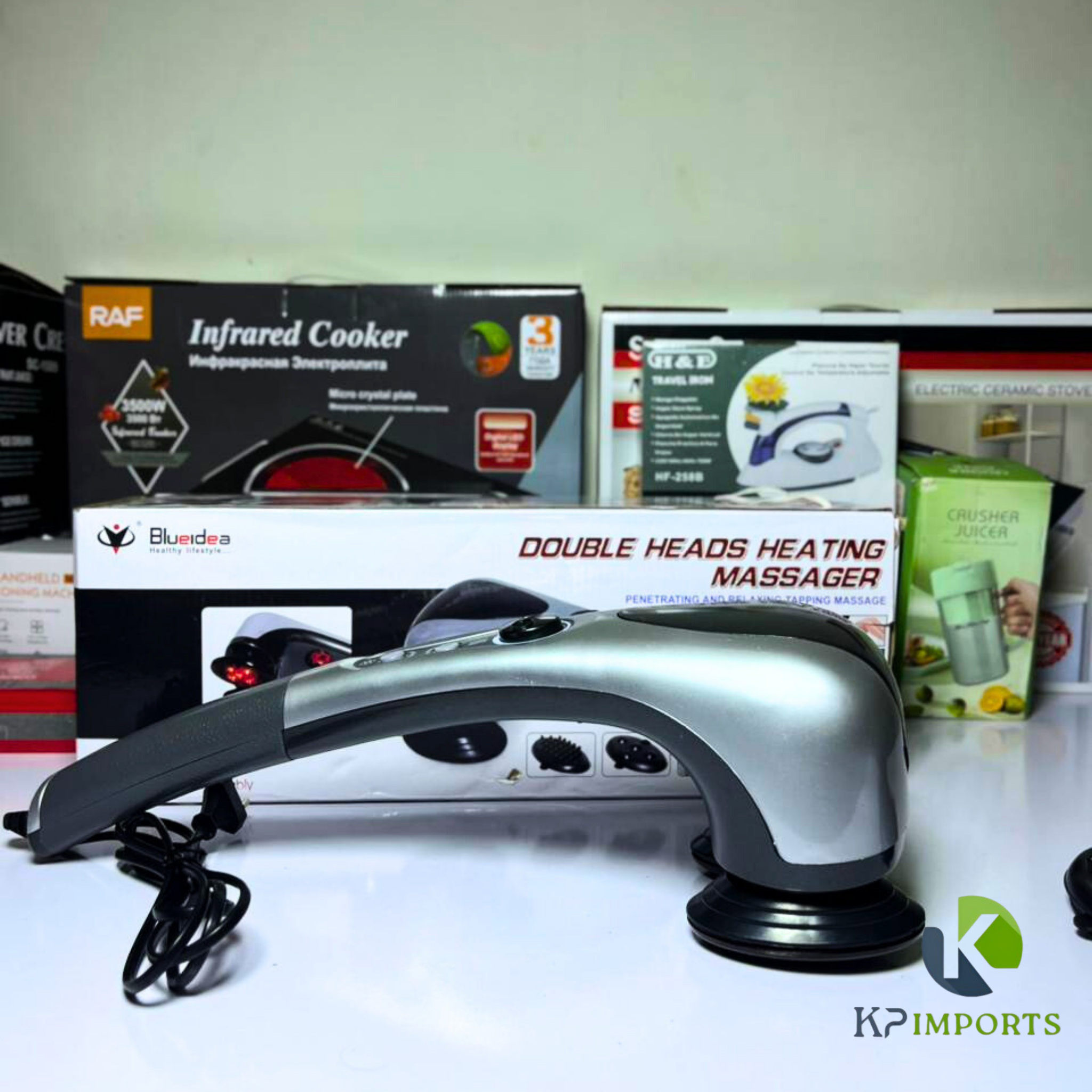 Double Head Heating Massager