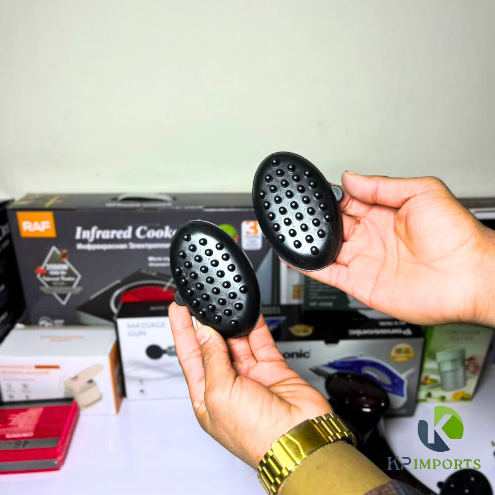 Double Head Heating Massager