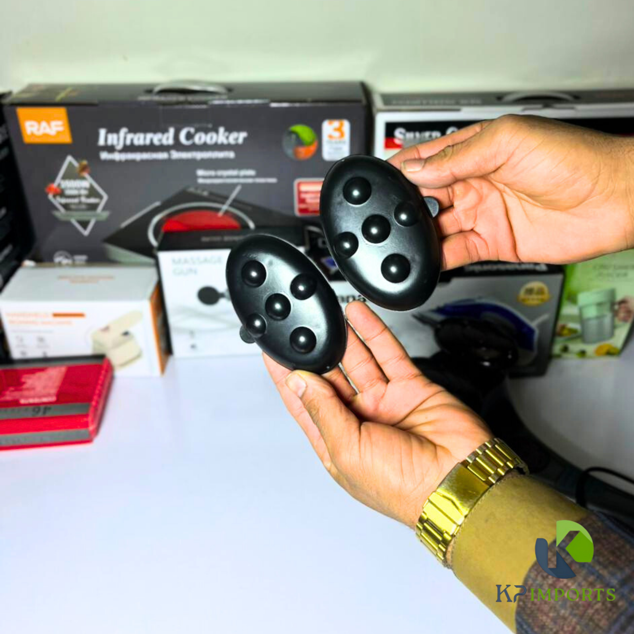 Double Head Heating Massager