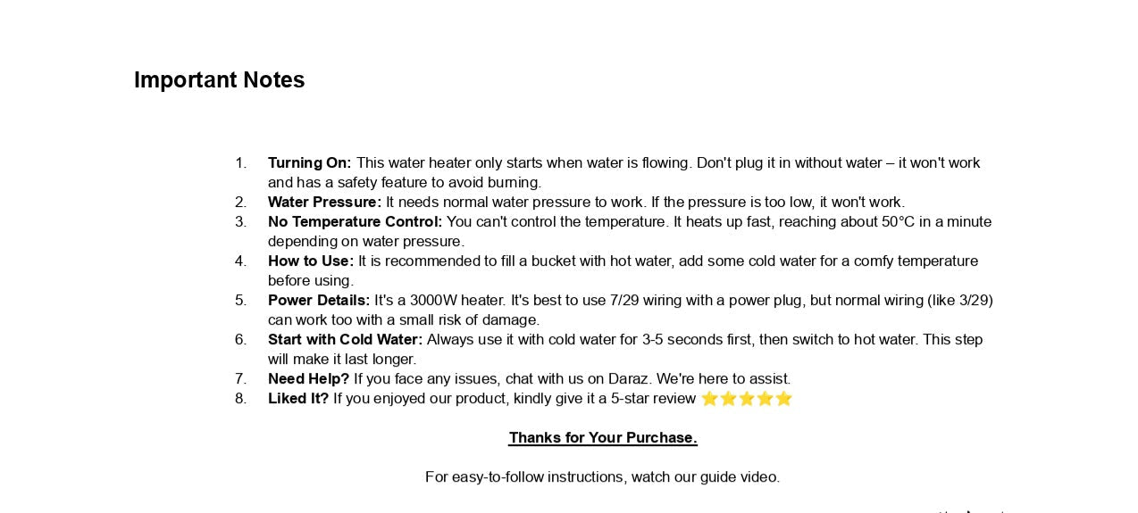 Instant Hot Water Tap Electric Geyser for Bathroom or Kitchen Basin