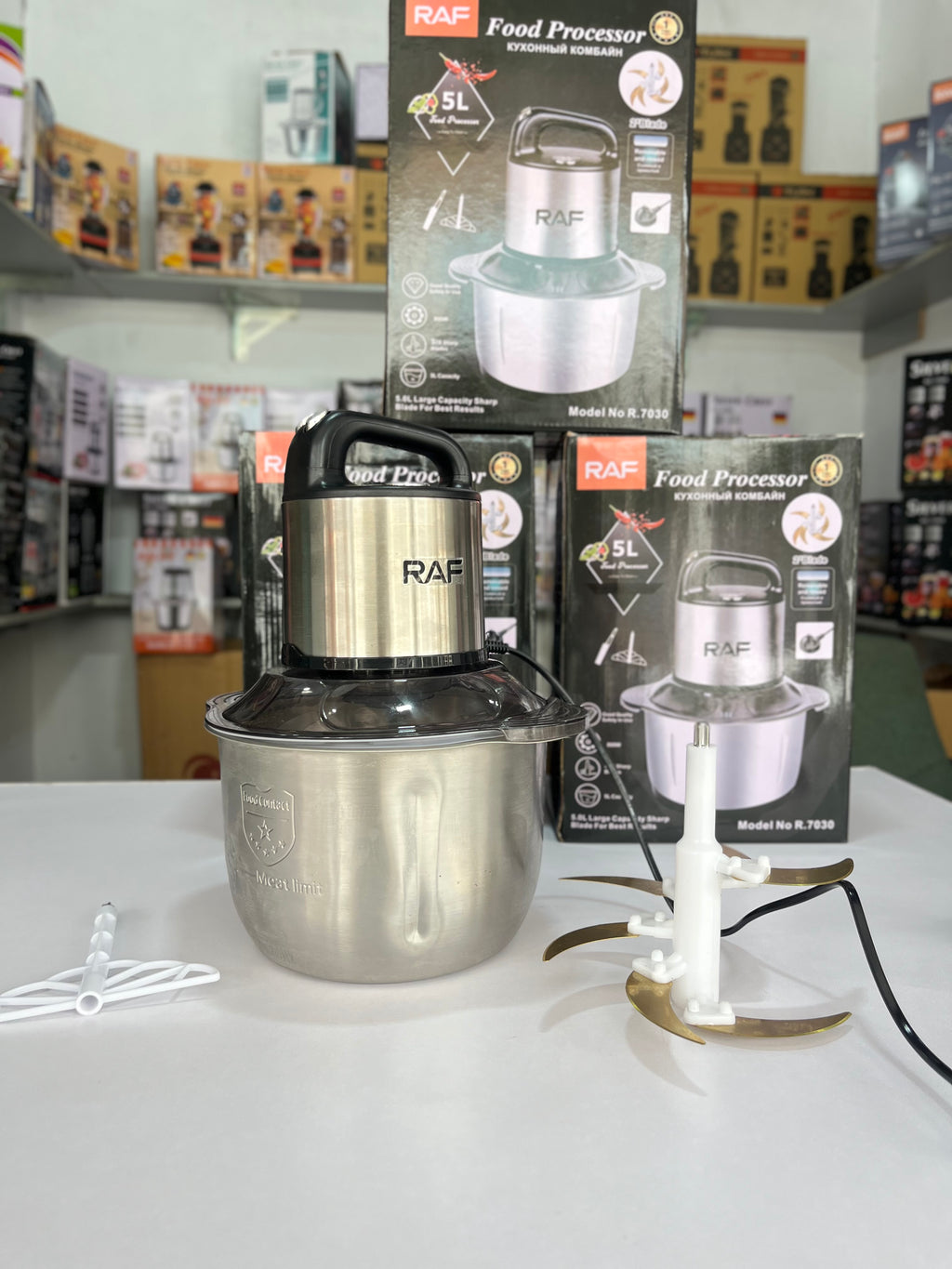RAF 5L Electric Food Chopper | 5-Liter Stainless Steel Bowl