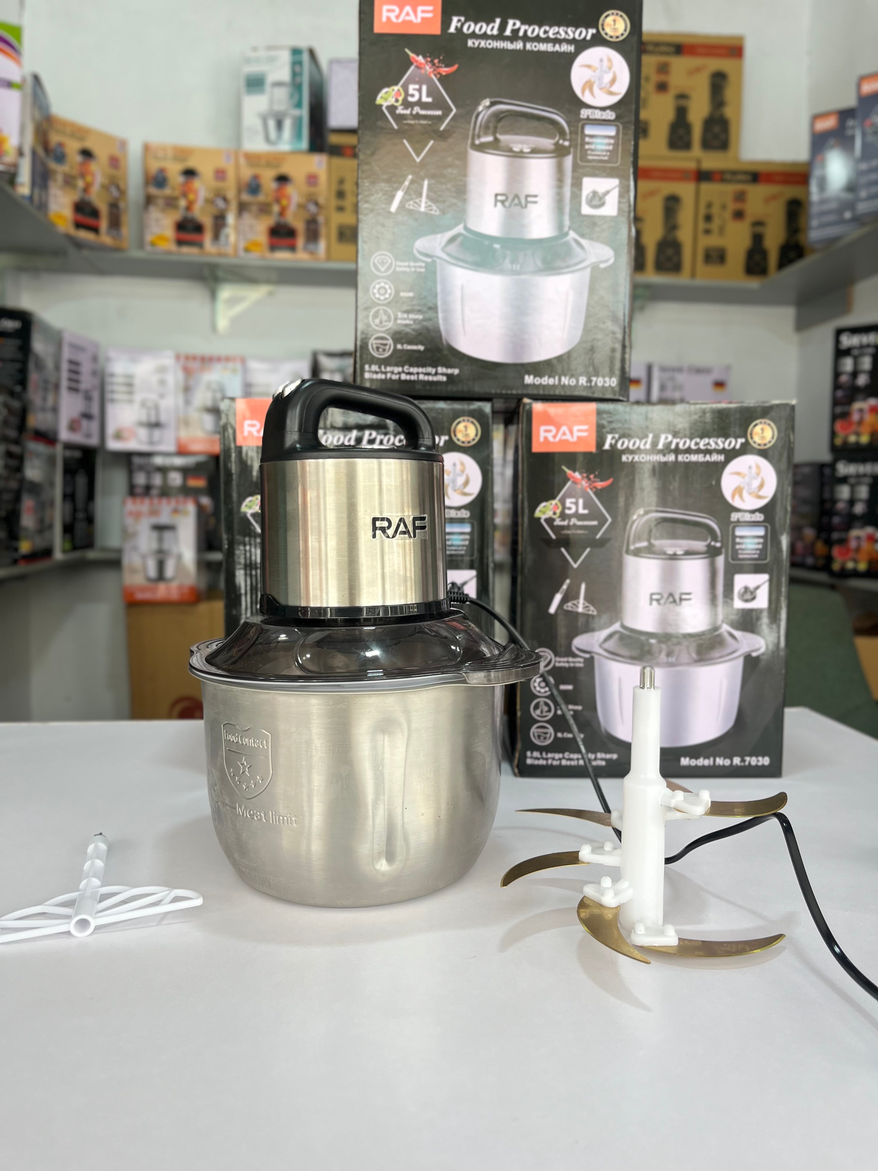 RAF 5L Electric Food Chopper | 5-Liter Stainless Steel Bowl