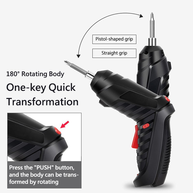 47 pcs Cordless Electric Screwdriver Drill 3.6V Rechargeable