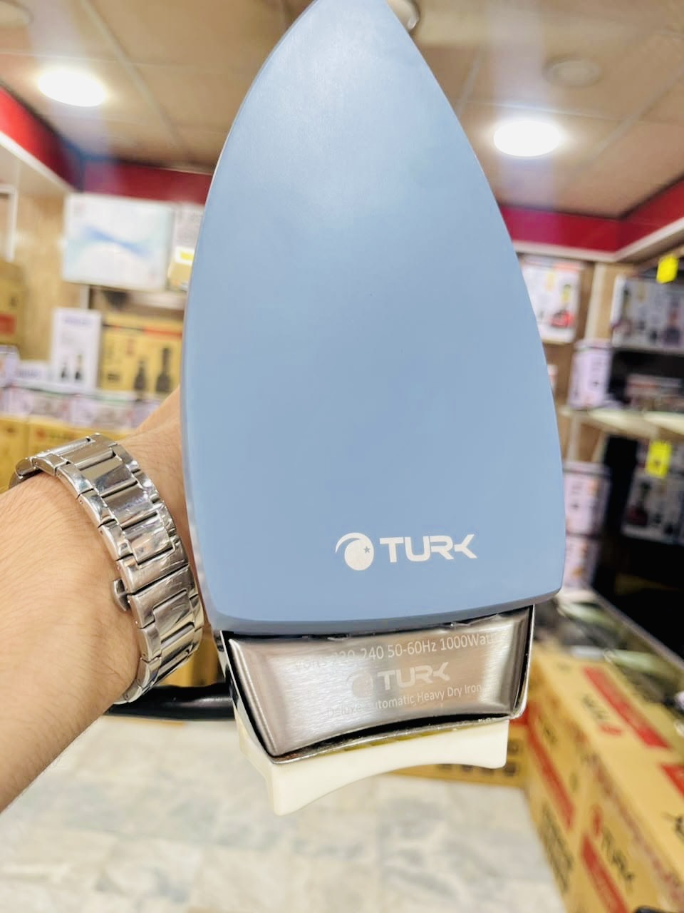 TURK Dry Iron with Double Plate | Non-Stick Soleplate | Original Iron with 2-Year Warranty