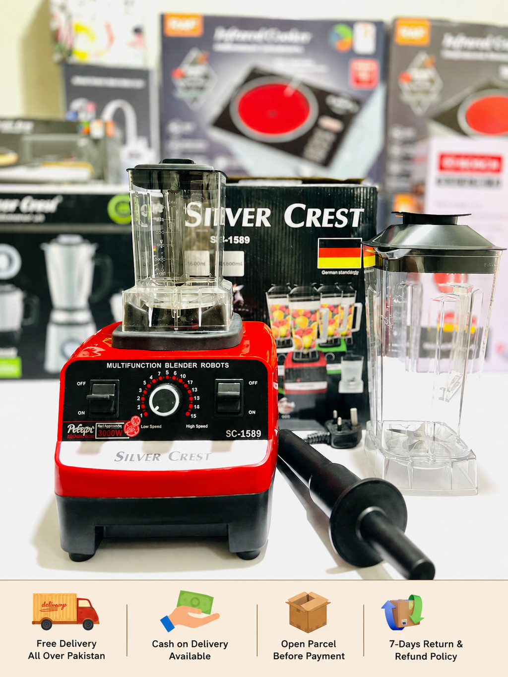 From Ice to Smoothies in Seconds - Silver Crest 2-in-1 Blender