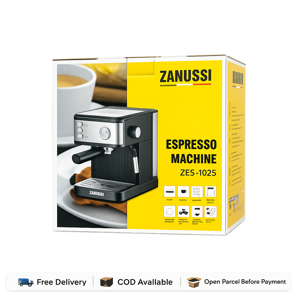 ITALY LOT ZANUSSI Espresso Coffee Machine | 20 Bar Pressure | Premium Home Espresso Maker