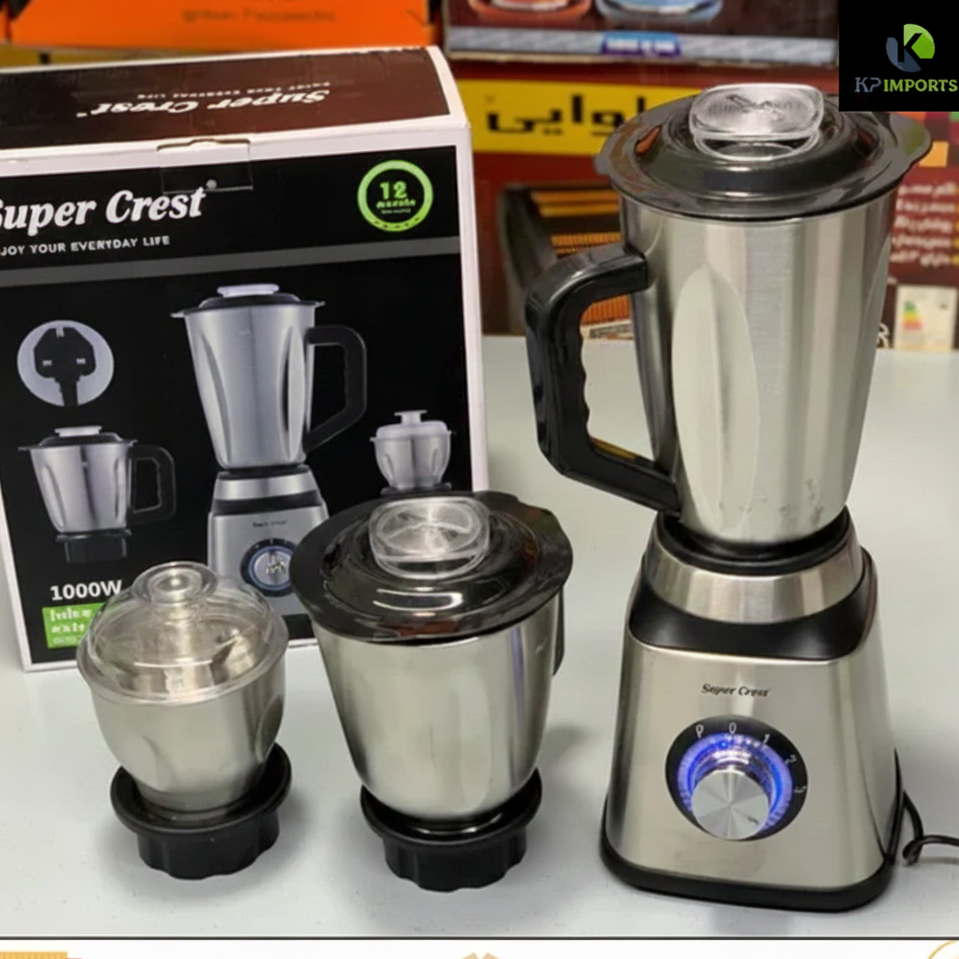 Super Crest 3-in-1 Juicer, Blender & Chopper