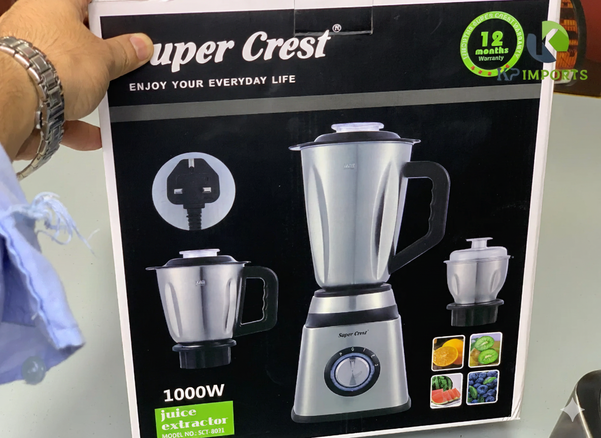 Super Crest 3-in-1 Juicer, Blender & Chopper