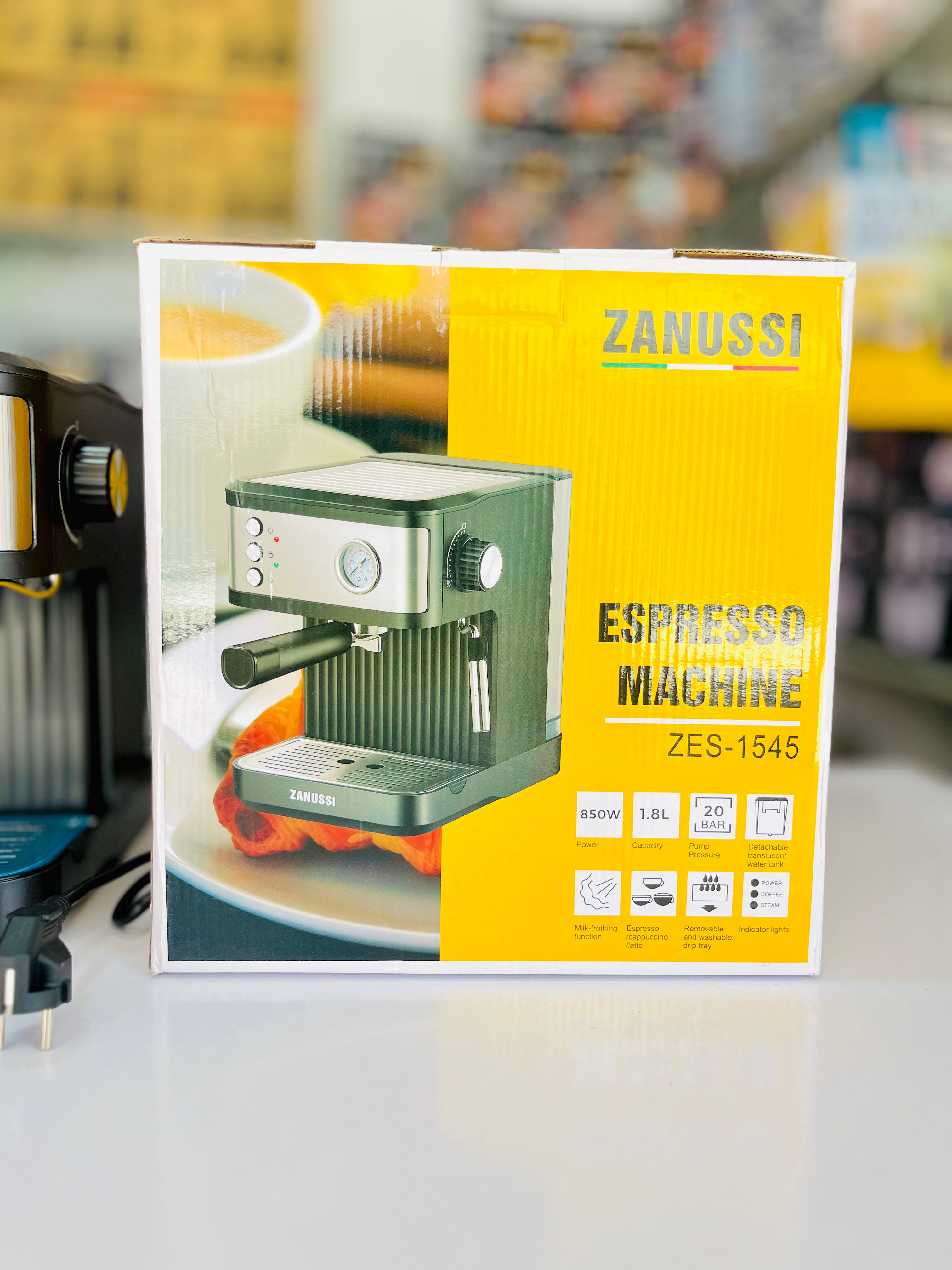 ITALY LOT ZANUSSI Espresso Coffee Machine | 20 Bar Pressure | Premium Home Espresso Maker