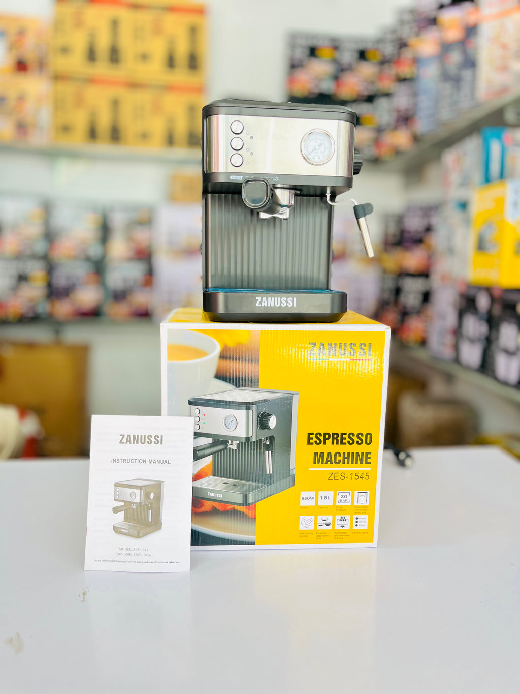 ITALY LOT ZANUSSI Espresso Coffee Machine | 20 Bar Pressure | Premium Home Espresso Maker