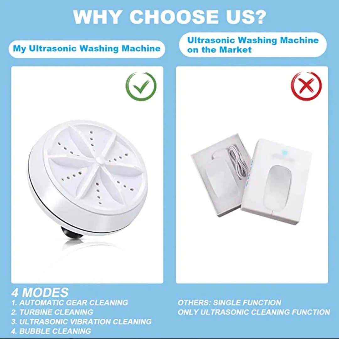 PORTABLE WASHING MACHINE ULTRASONIC TURBINE WASHER MACHINE