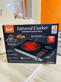 RAF Infrared Cooker - 3500 Watts - 3 plus switch - integrated Fuse - Full plate