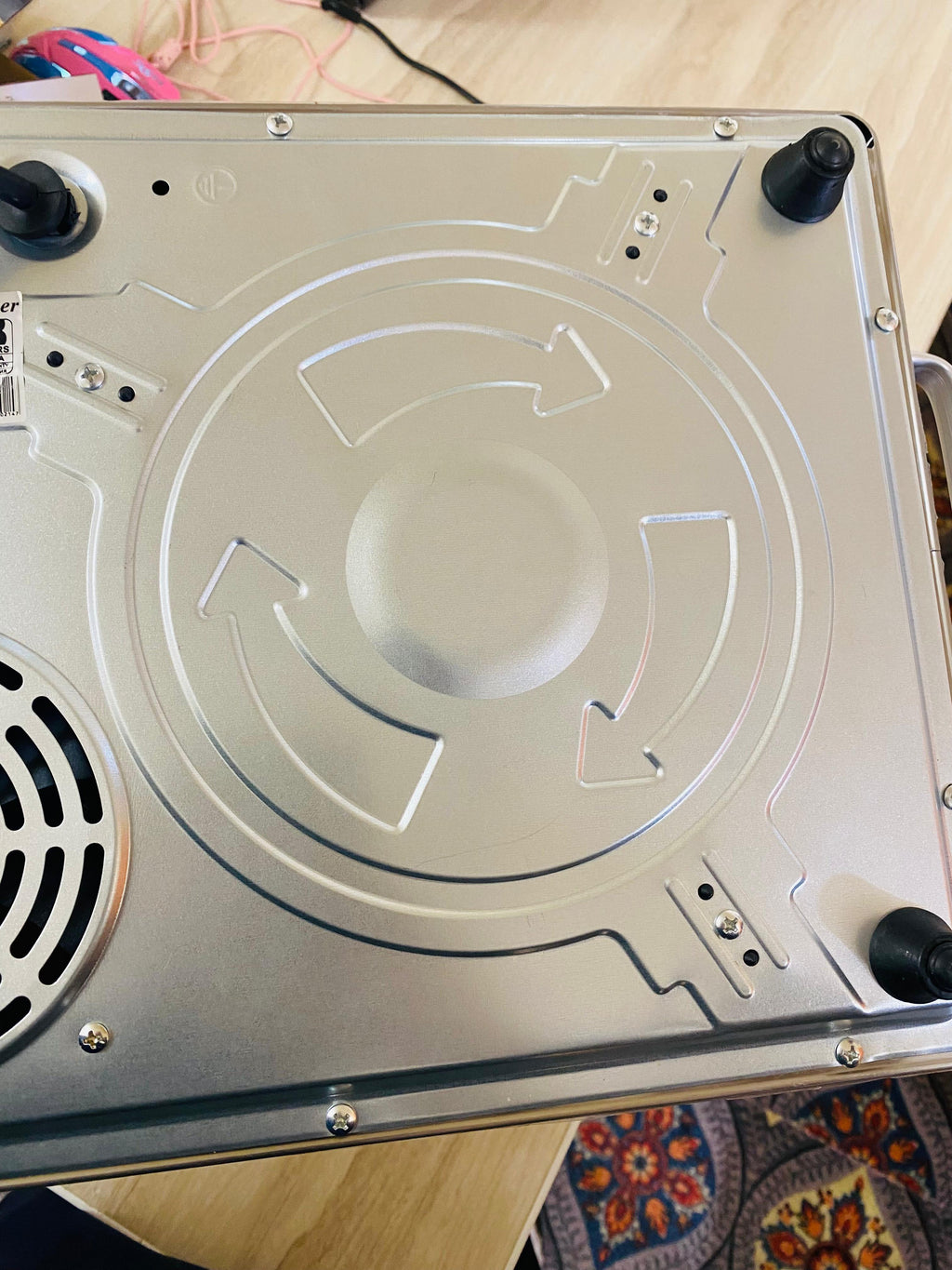 RAF Infrared Cooker - 3500 Watts - 3 plus switch - integrated Fuse - Full plate