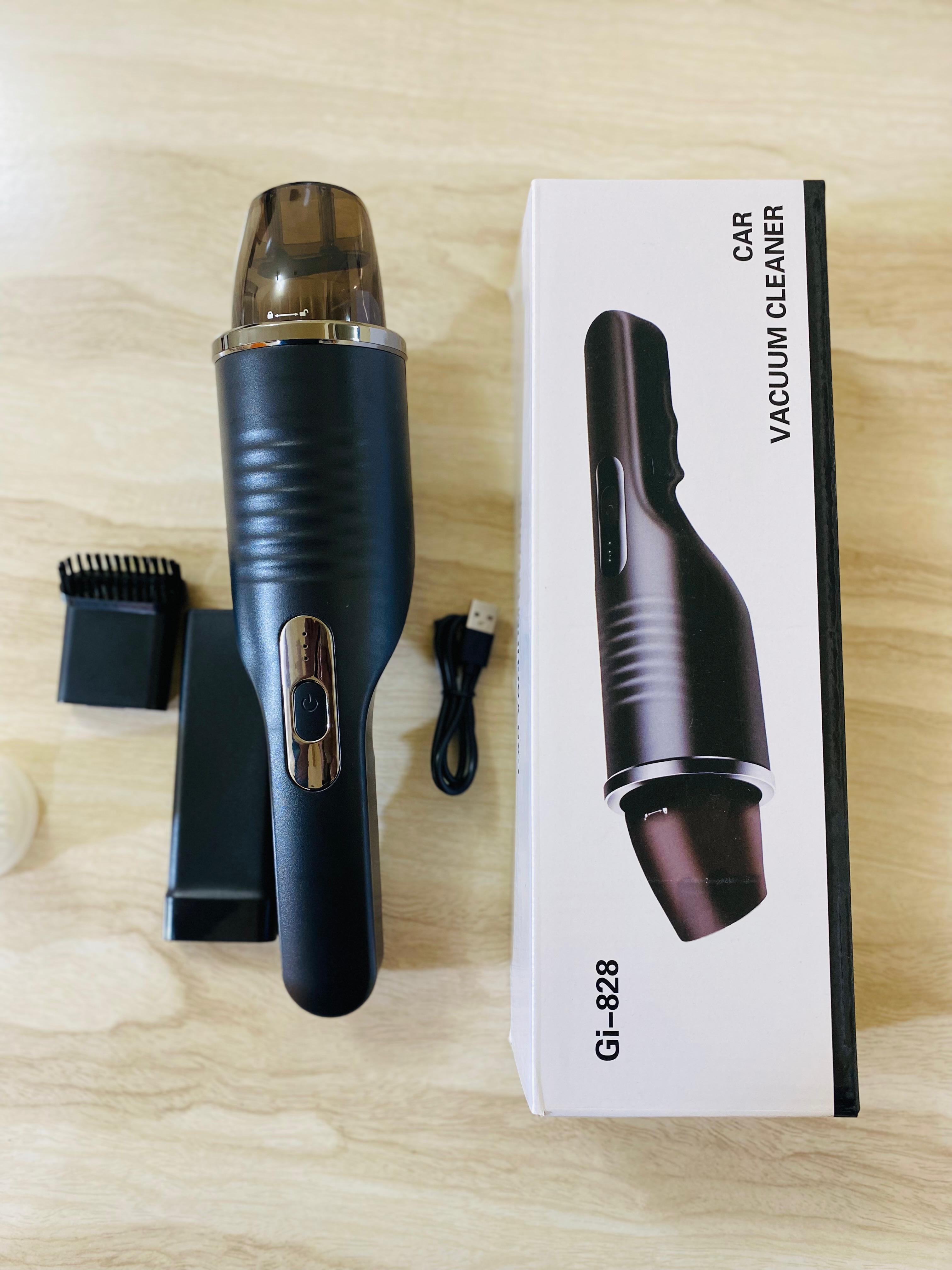 Car Vacuum Cleaner Gi-828  Gi-828 Multifunctional Handheld Vacuum Cleaner 9000Pa Strong Suction 80W 120Ml Portable Cordless Vacuum Cleaner Mite Predator