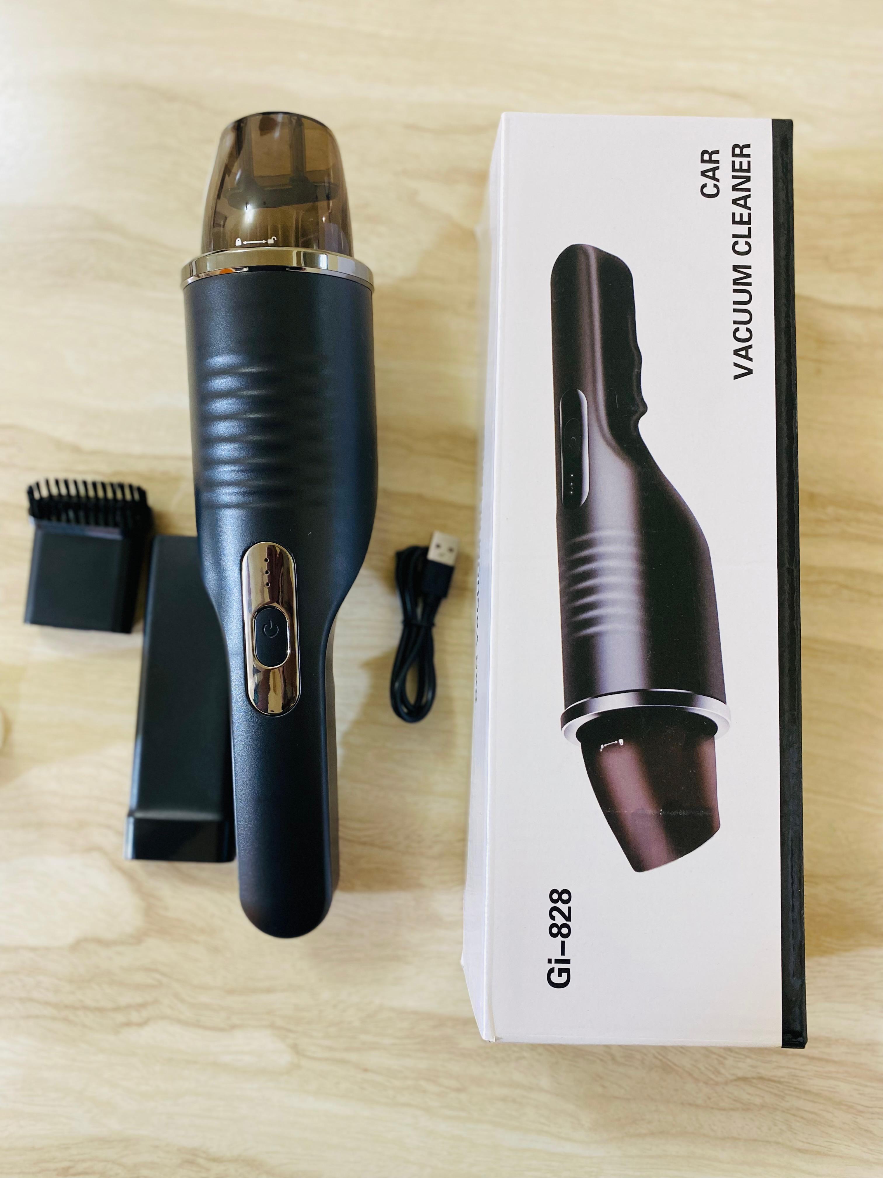 Car Vacuum Cleaner Gi-828  Gi-828 Multifunctional Handheld Vacuum Cleaner 9000Pa Strong Suction 80W 120Ml Portable Cordless Vacuum Cleaner Mite Predator