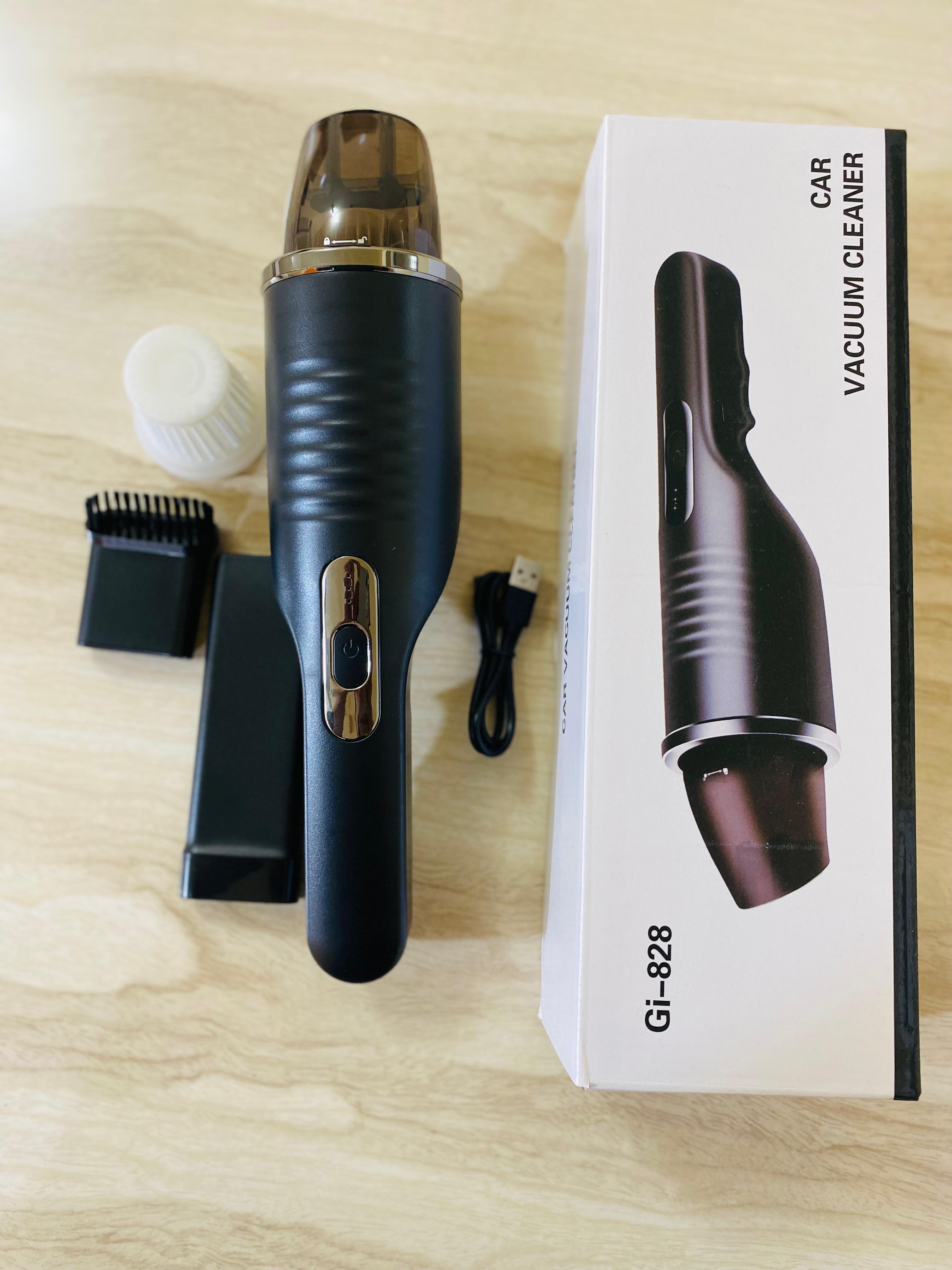 Car Vacuum Cleaner Gi-828  Gi-828 Multifunctional Handheld Vacuum Cleaner 9000Pa Strong Suction 80W 120Ml Portable Cordless Vacuum Cleaner Mite Predator