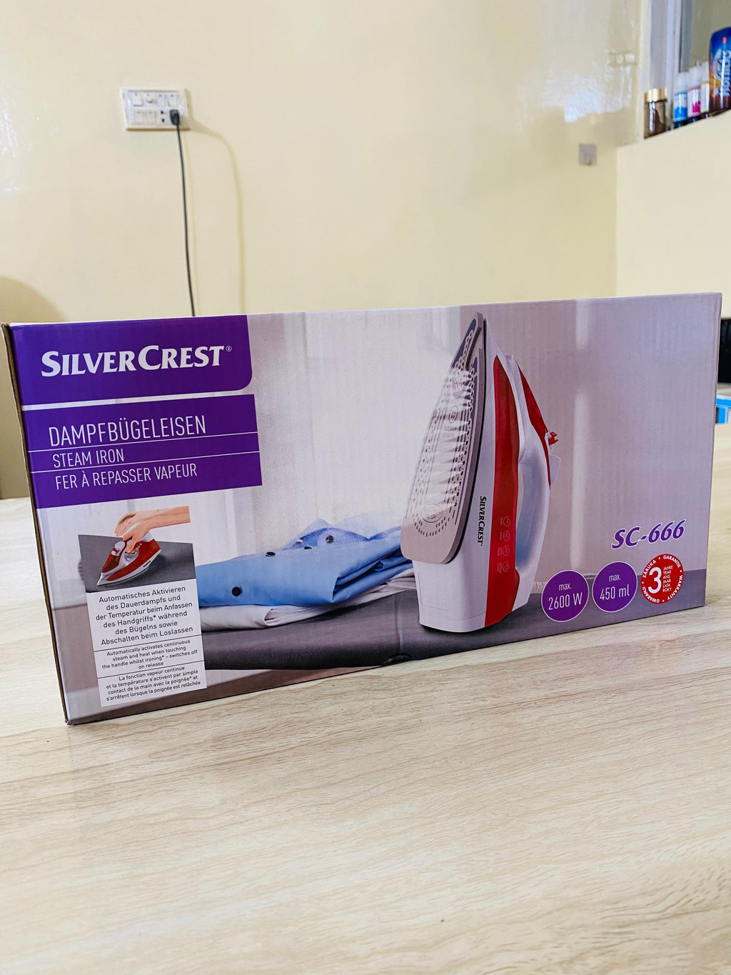 Silver Crest 2600 watts Steam Iron Made in Germany