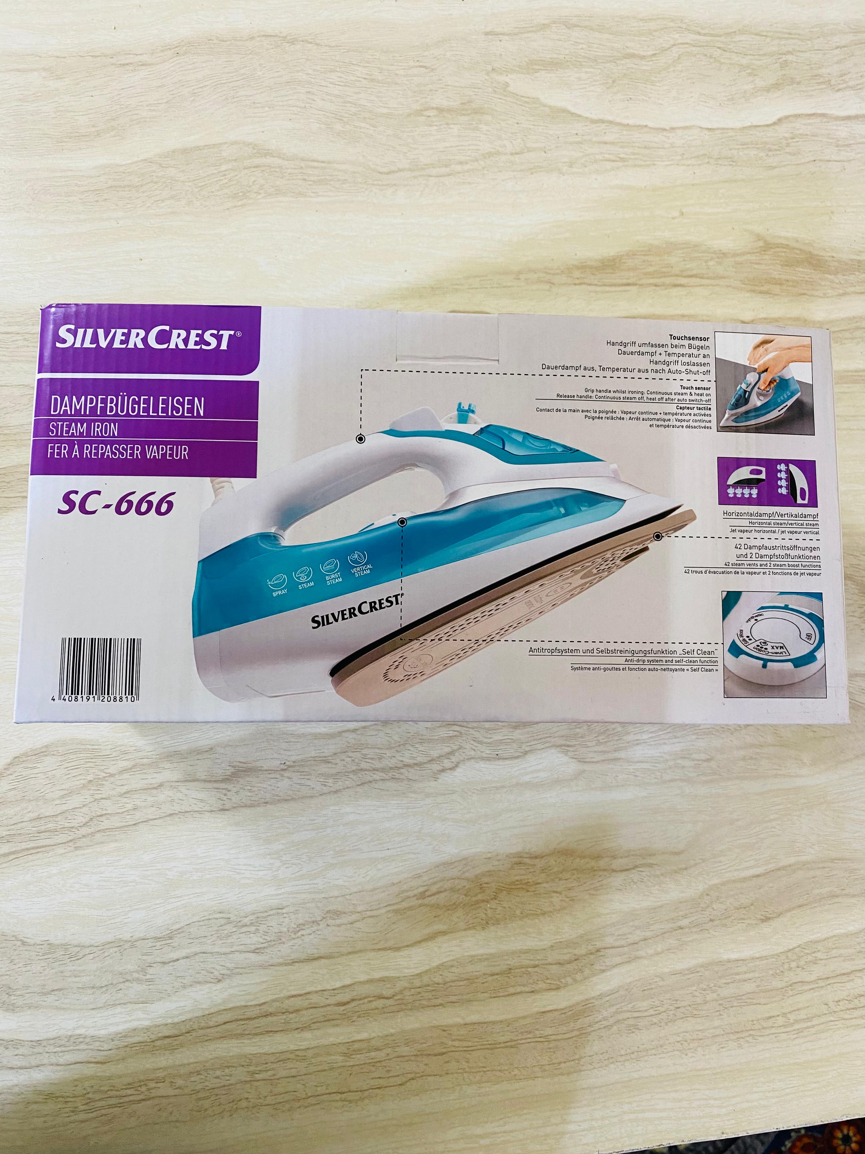 Silver Crest 2600 watts Steam Iron Made in Germany