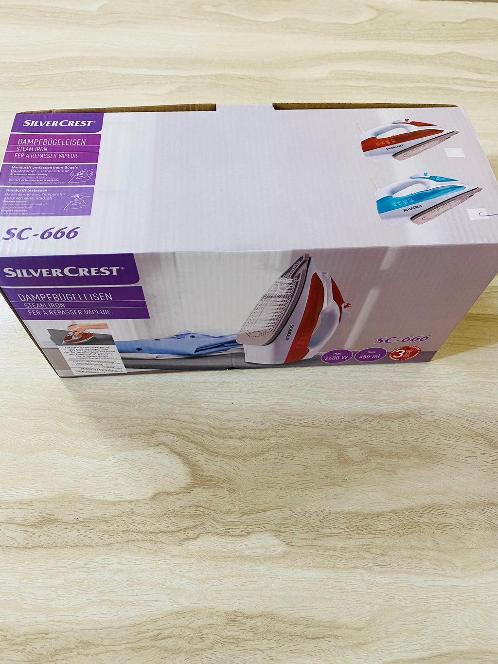 Silver Crest 2600 watts Steam Iron Made in Germany