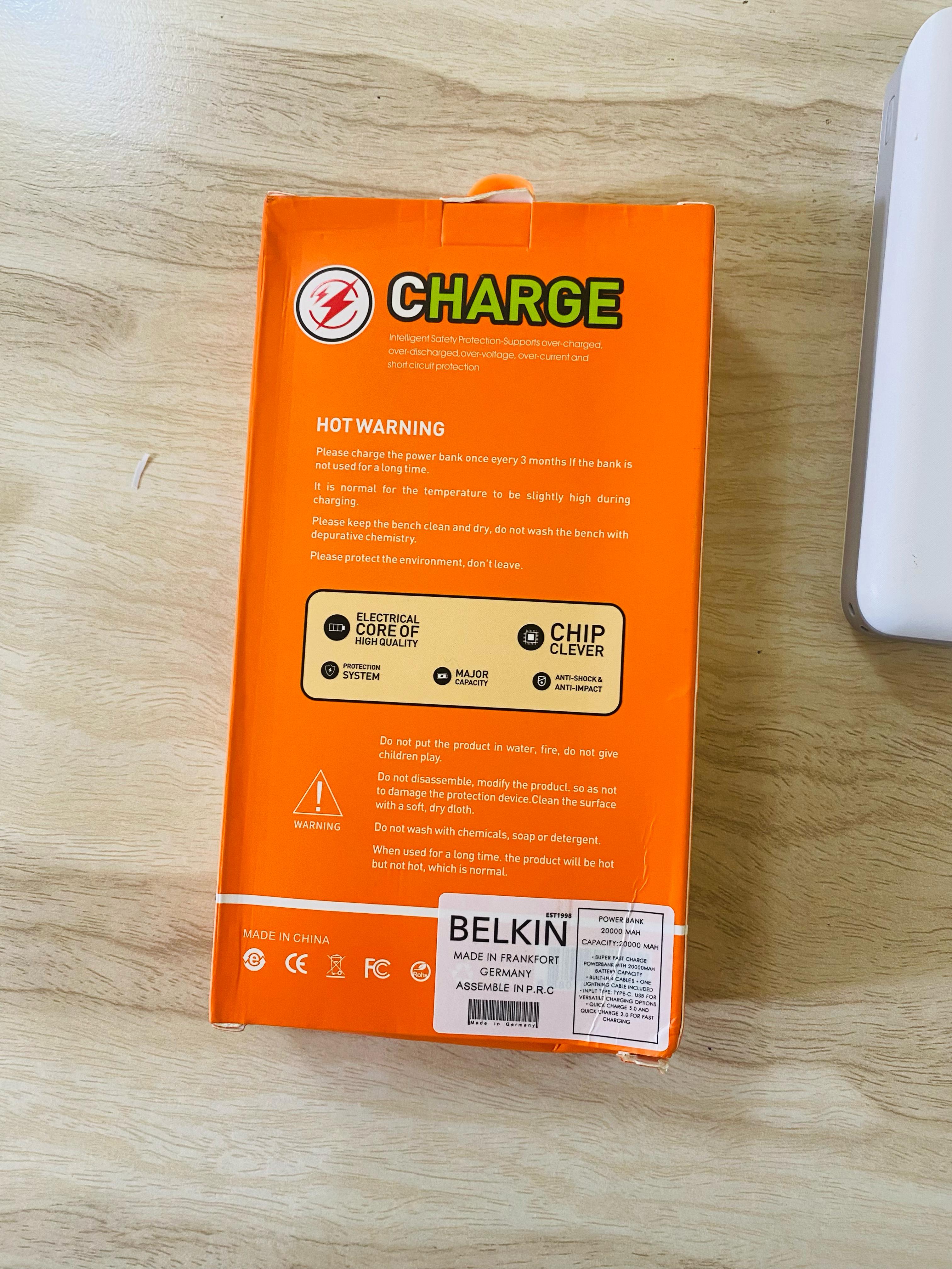 German Amazon Lot 20000 MAh Power Bank With PD super Fast Option