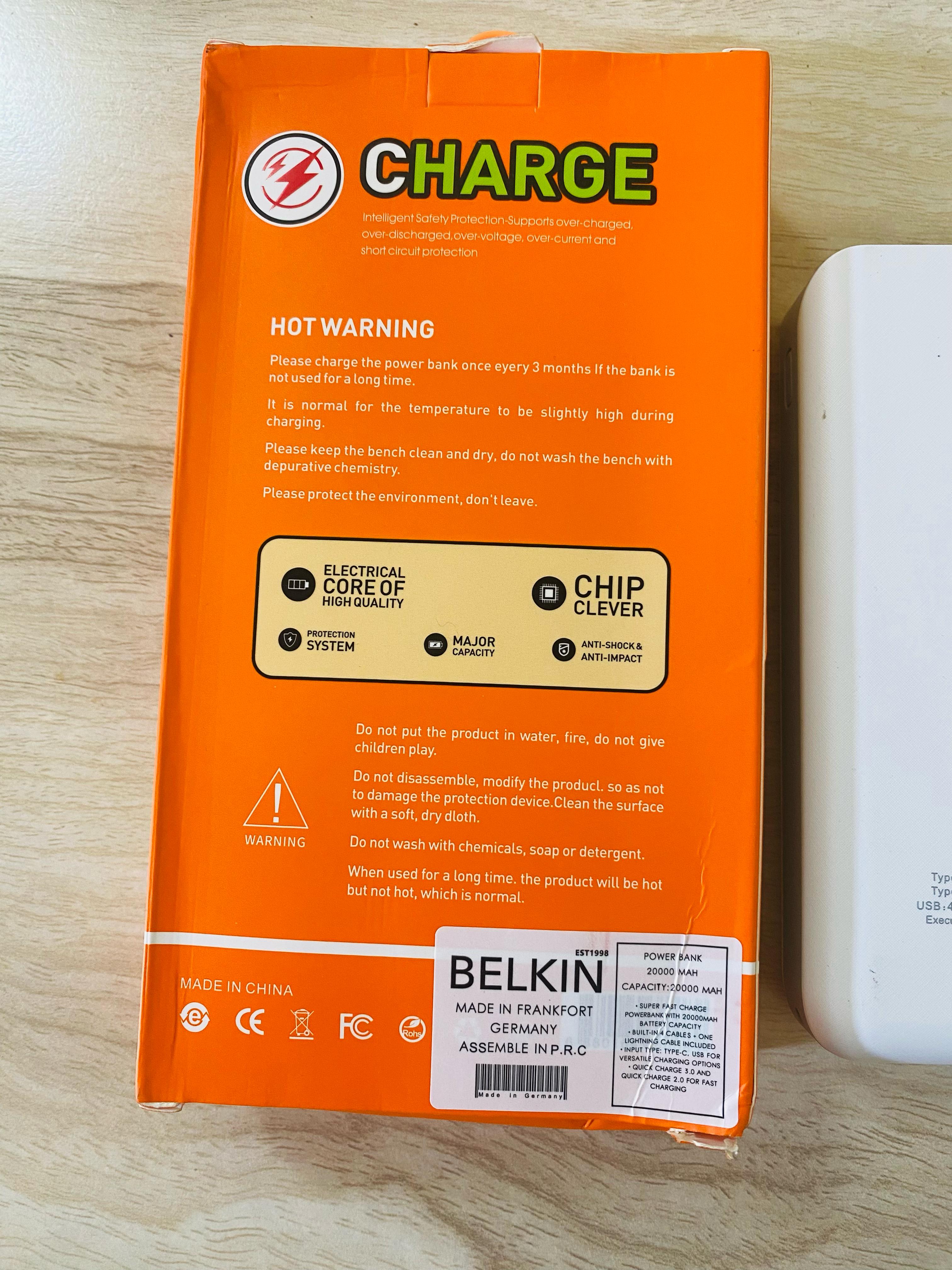 German Amazon Lot 20000 MAh Power Bank With PD super Fast Option