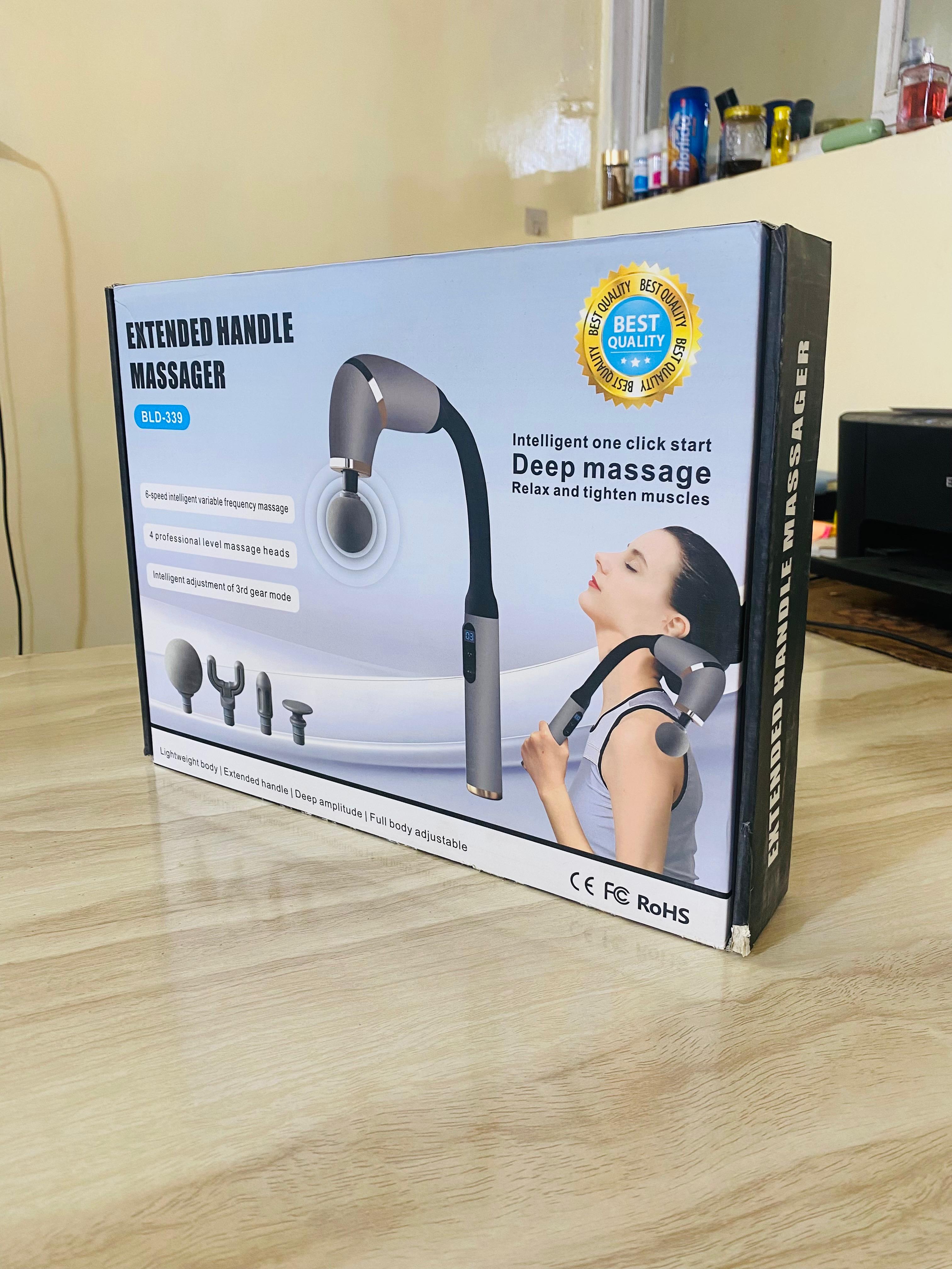 Electric Deep Body Massager, Body Relaxation Massage Machine, Long Handle Body Massager Gun