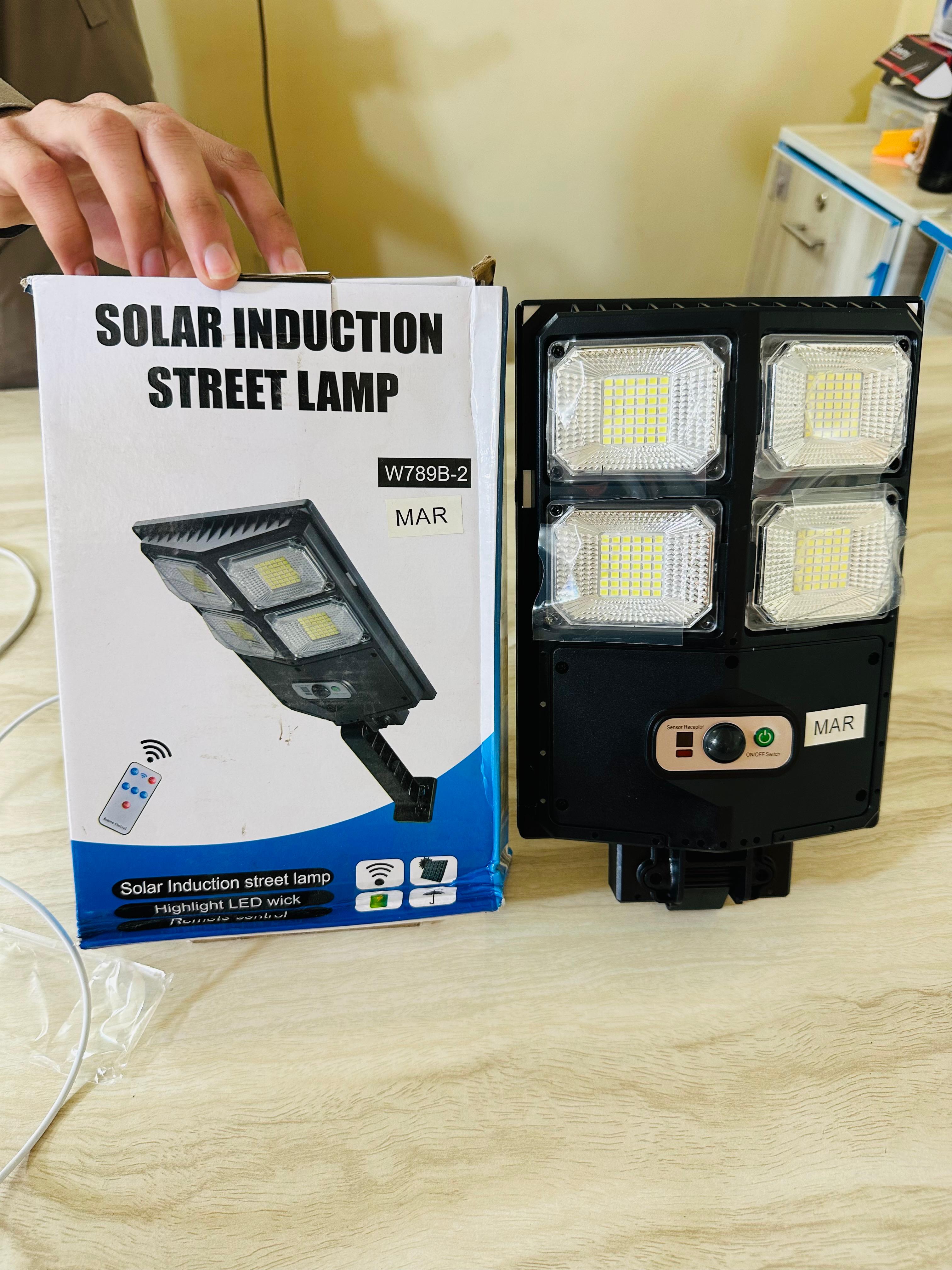 Solar rechargeable Street light , Sensor option and Remote Control