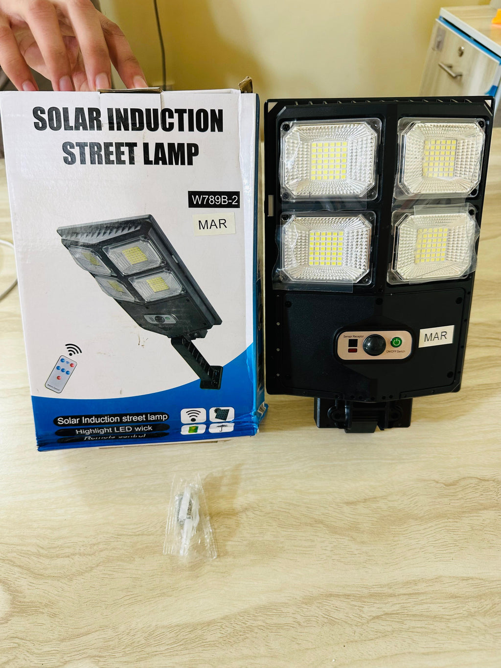 Solar rechargeable Street light , Sensor option and Remote Control