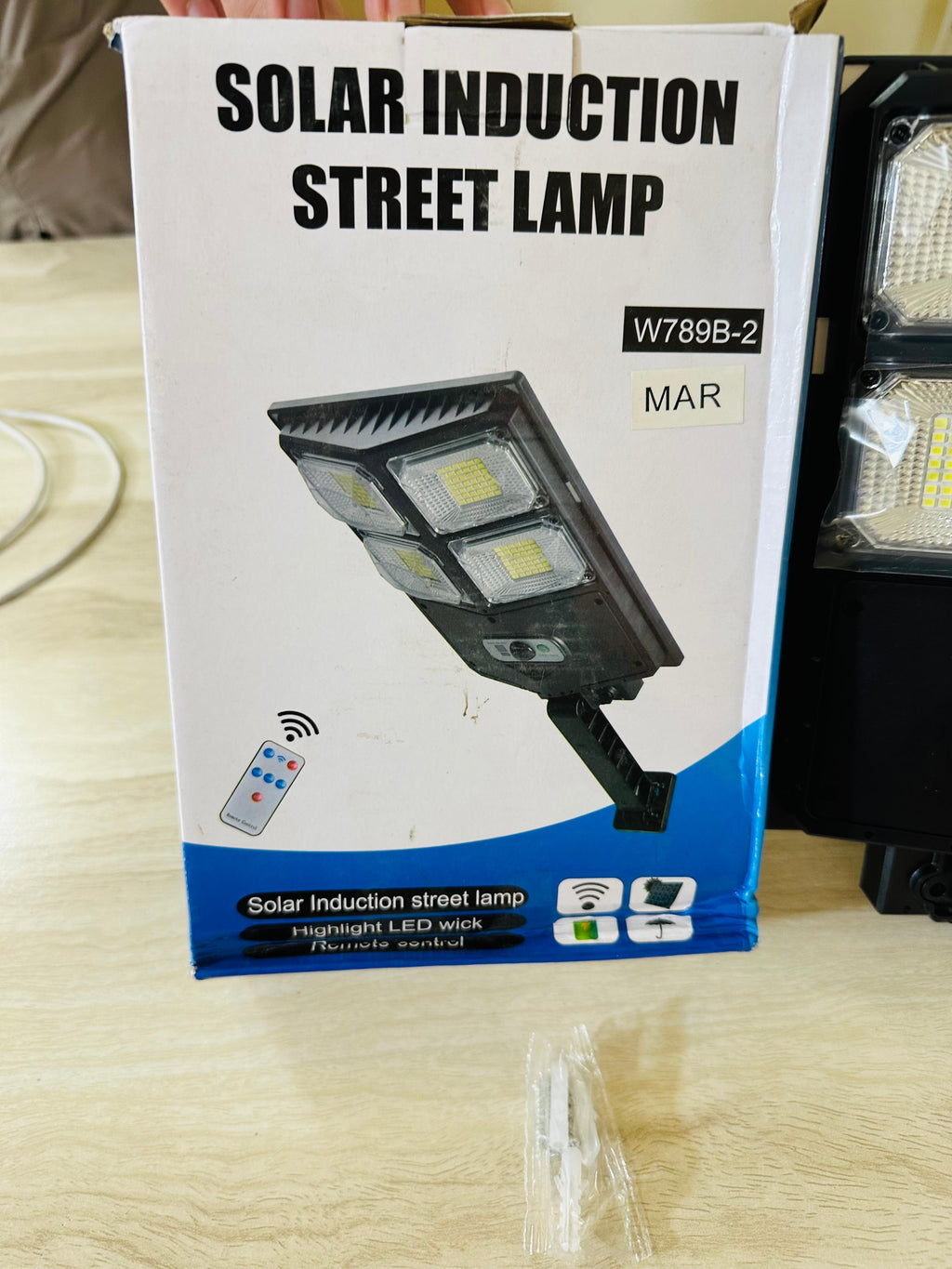 Solar rechargeable Street light , Sensor option and Remote Control