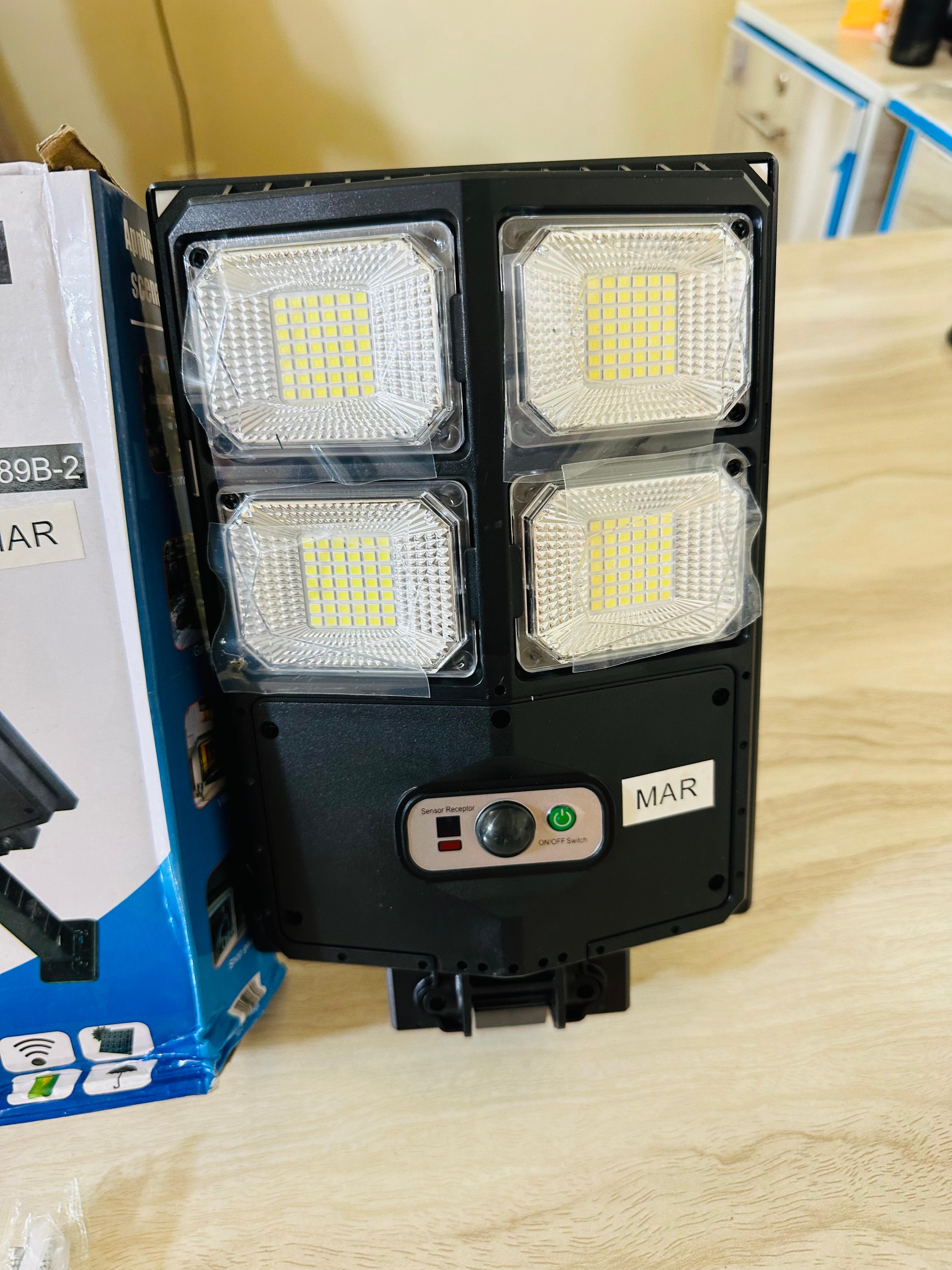 Solar rechargeable Street light , Sensor option and Remote Control