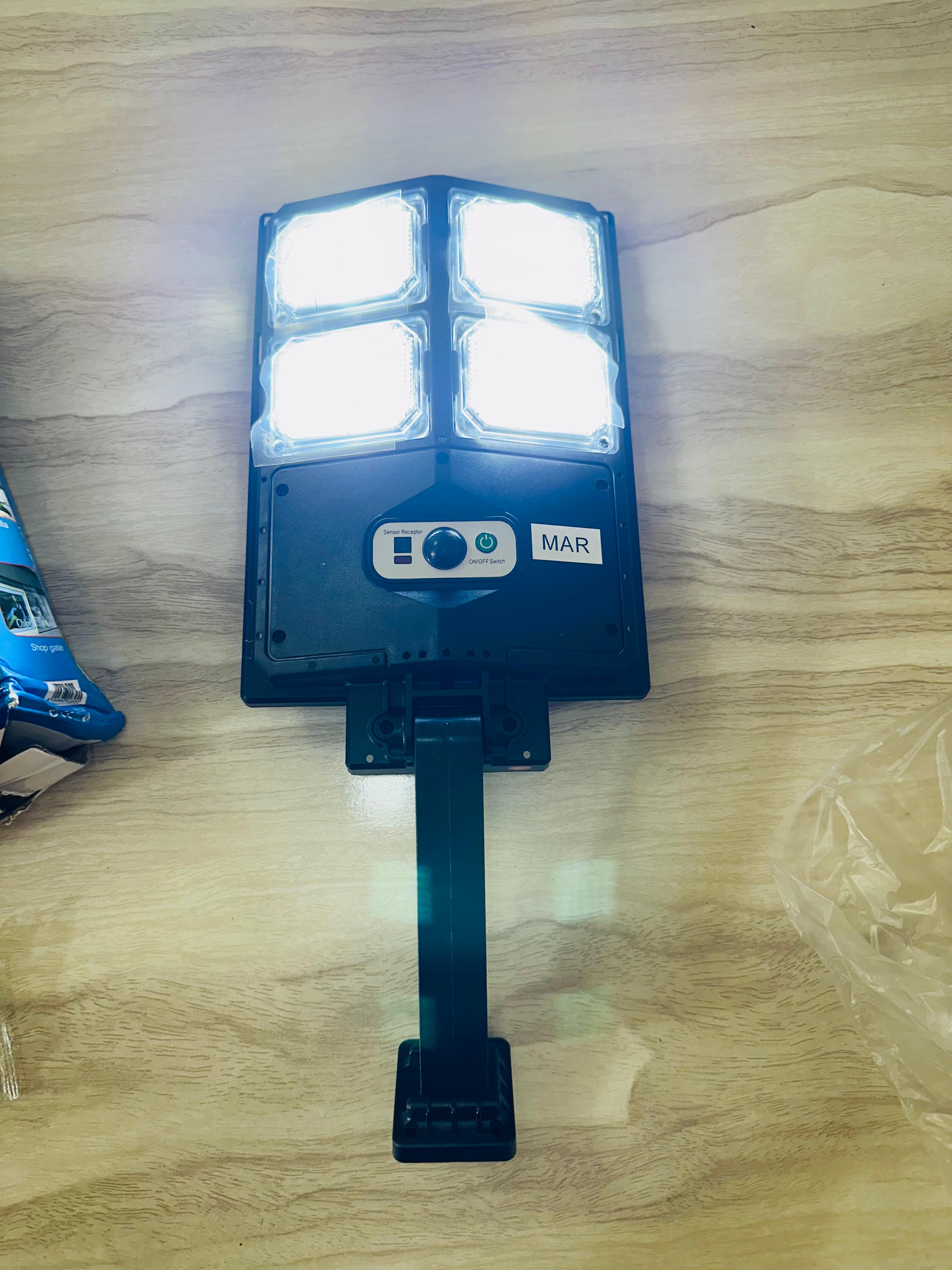 Solar rechargeable Street light , Sensor option and Remote Control