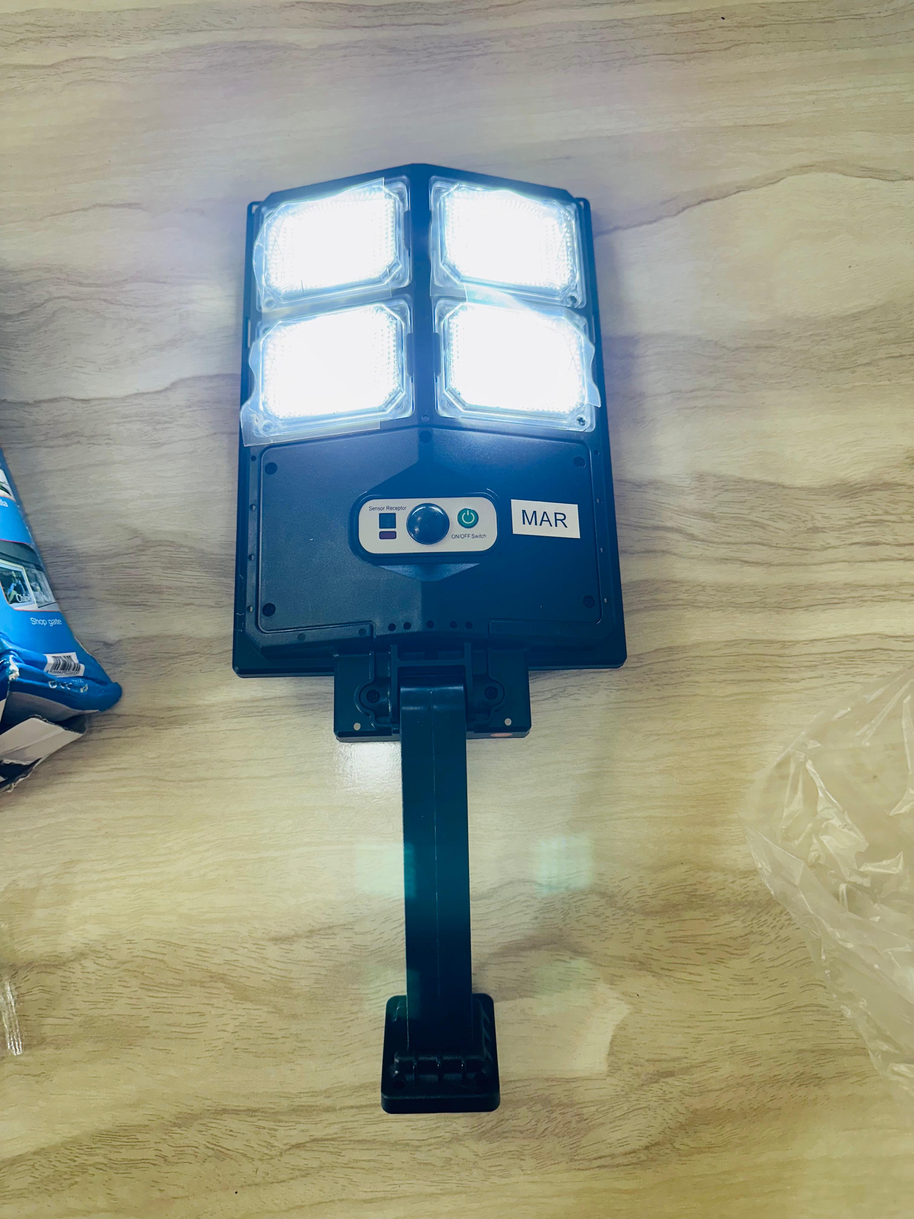 Solar rechargeable Street light , Sensor option and Remote Control