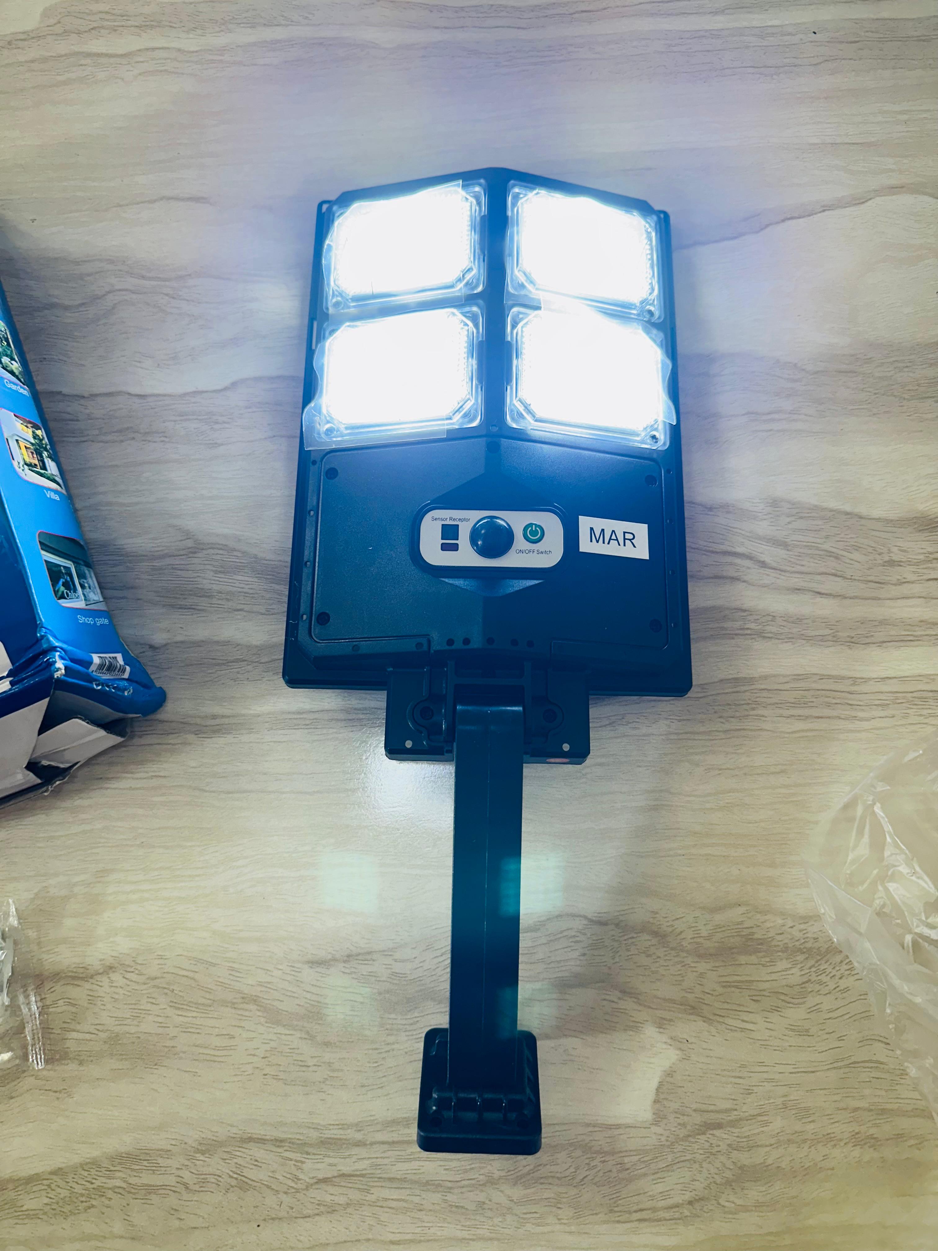 Solar rechargeable Street light , Sensor option and Remote Control