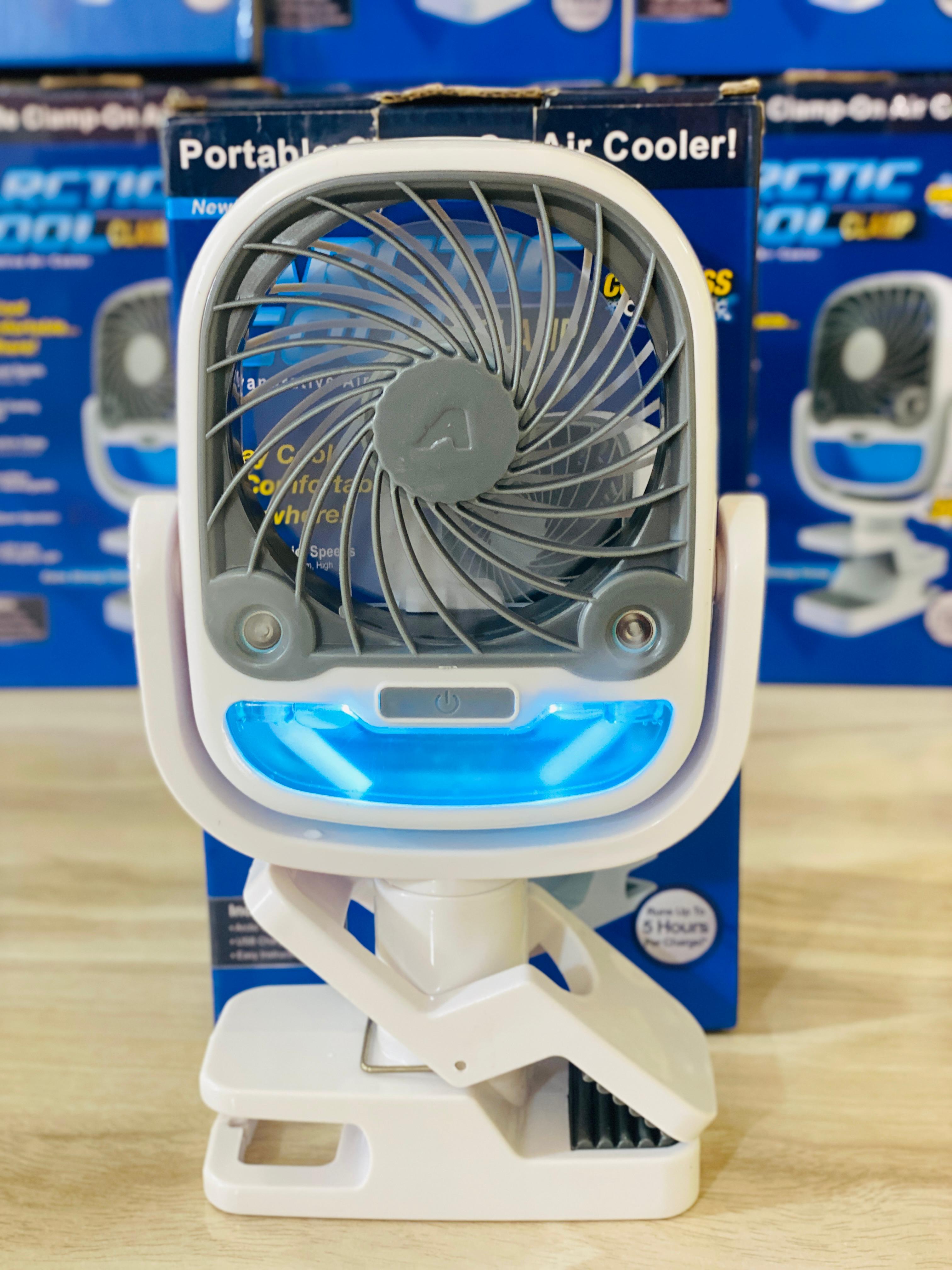 2 in 1 Arctic Cool Clamp Cordless Air Cooler