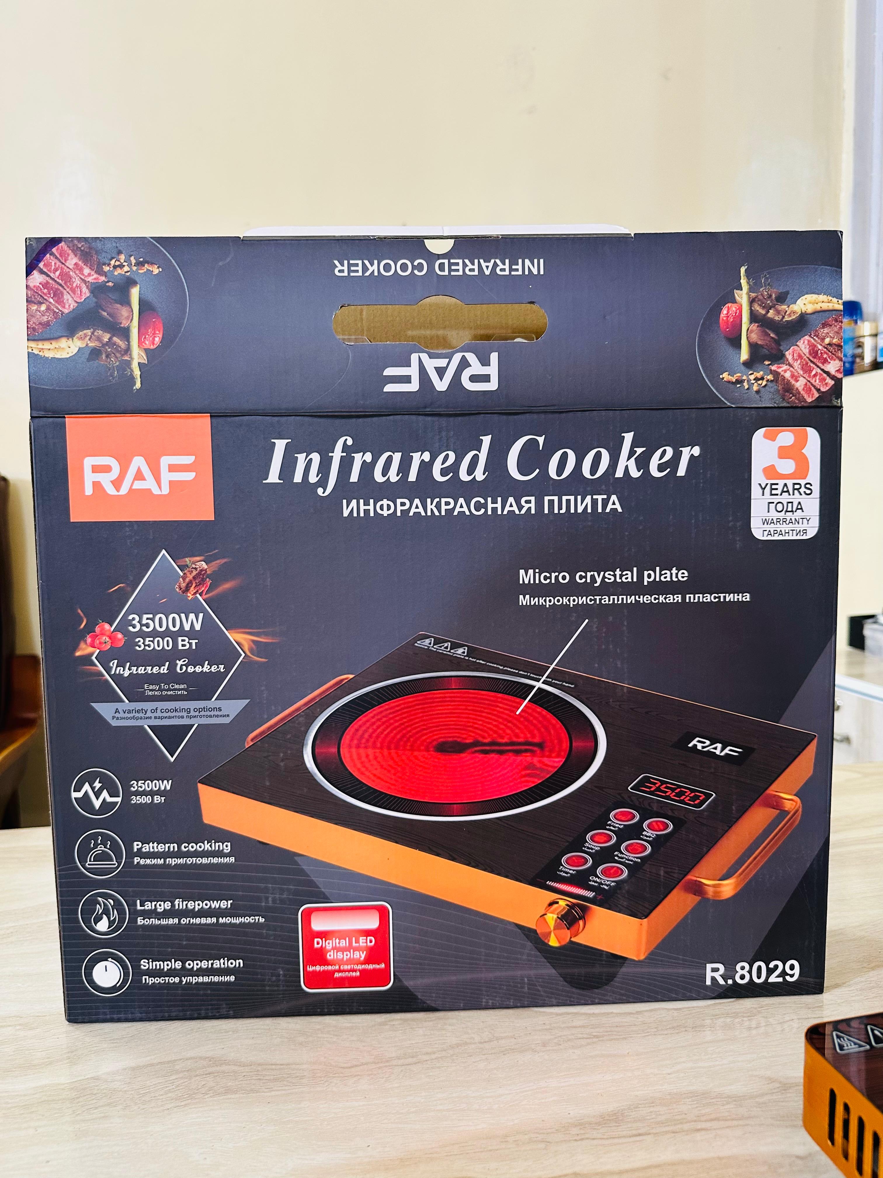 RAF 8029 INFRARDED COOKER WITH 3 YEARS INTERNATIONAL WARRANTY