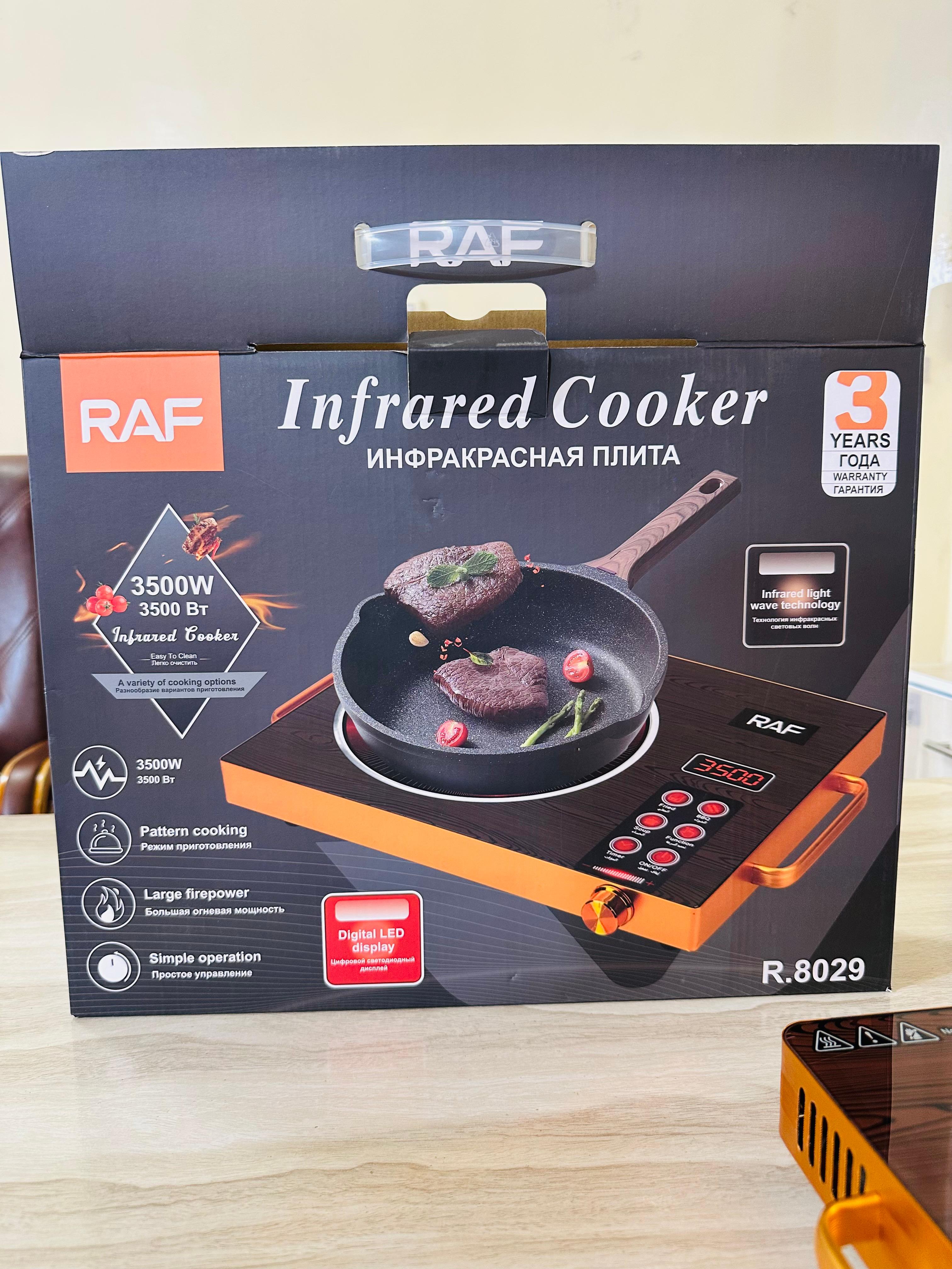 RAF 8029 INFRARDED COOKER WITH 3 YEARS INTERNATIONAL WARRANTY