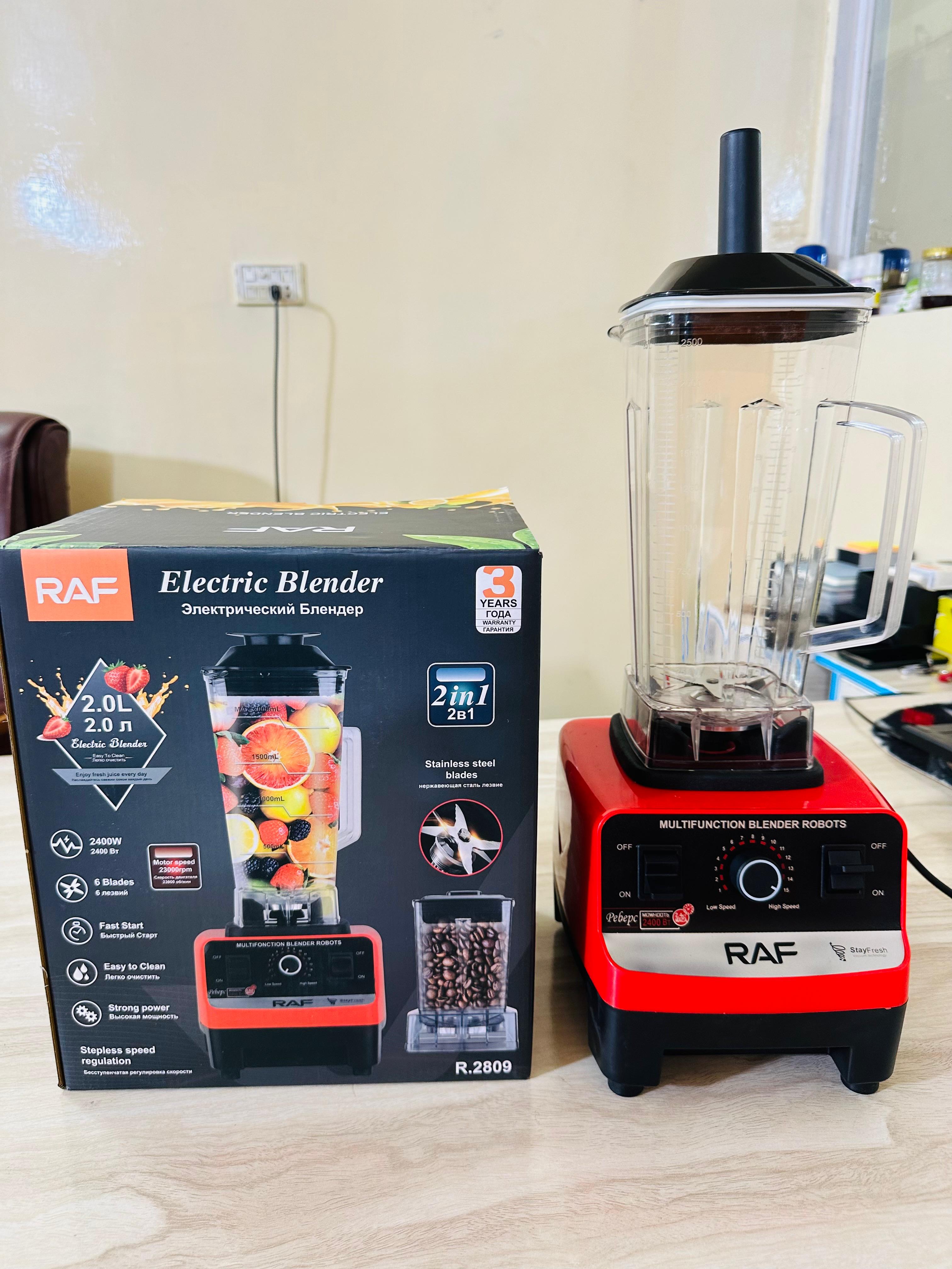 RAF 2 in 1 Juicer Blender 100% original with 3 years international warranty