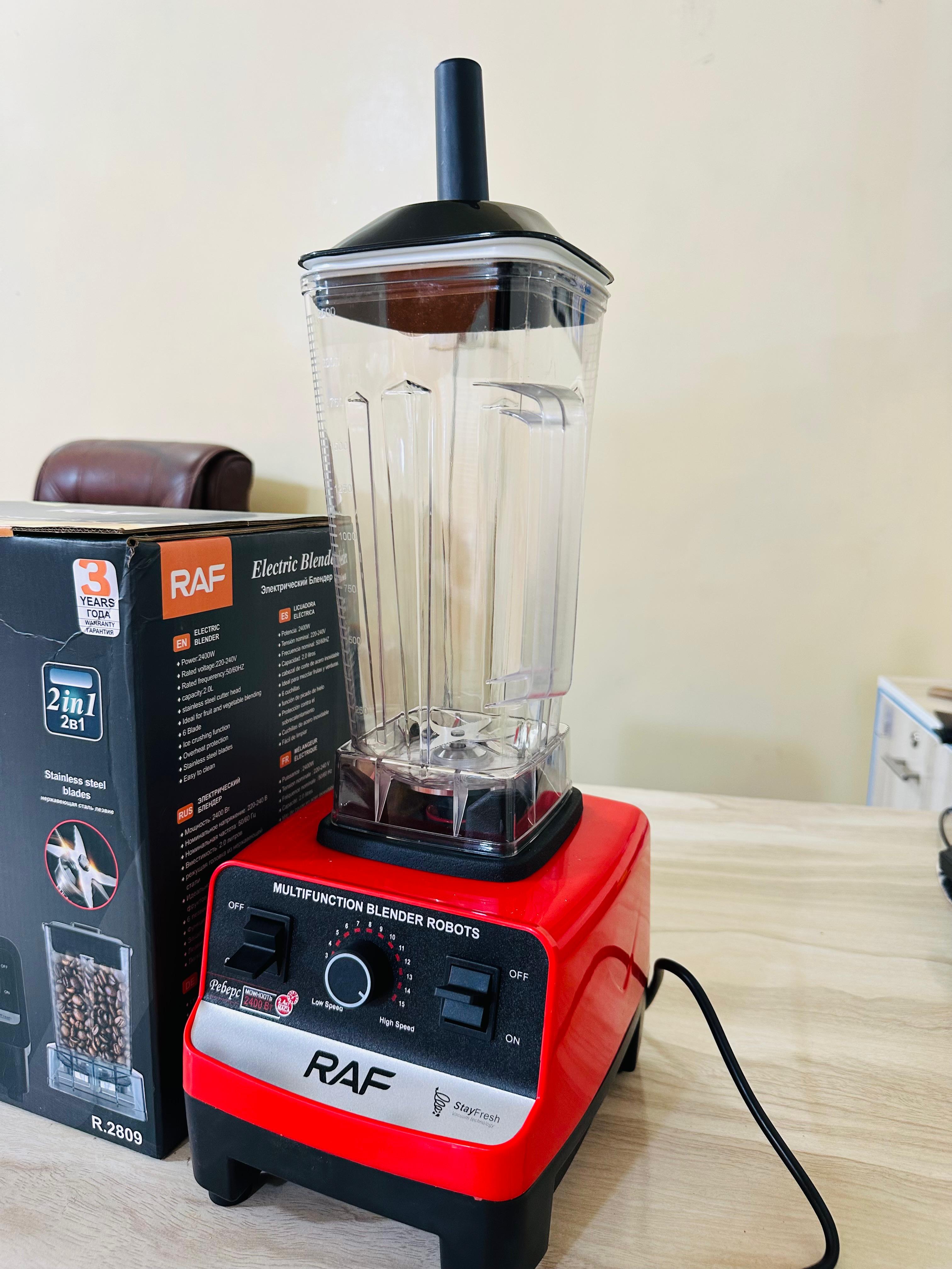 RAF 2 in 1 Juicer Blender 100% original with 3 years international warranty