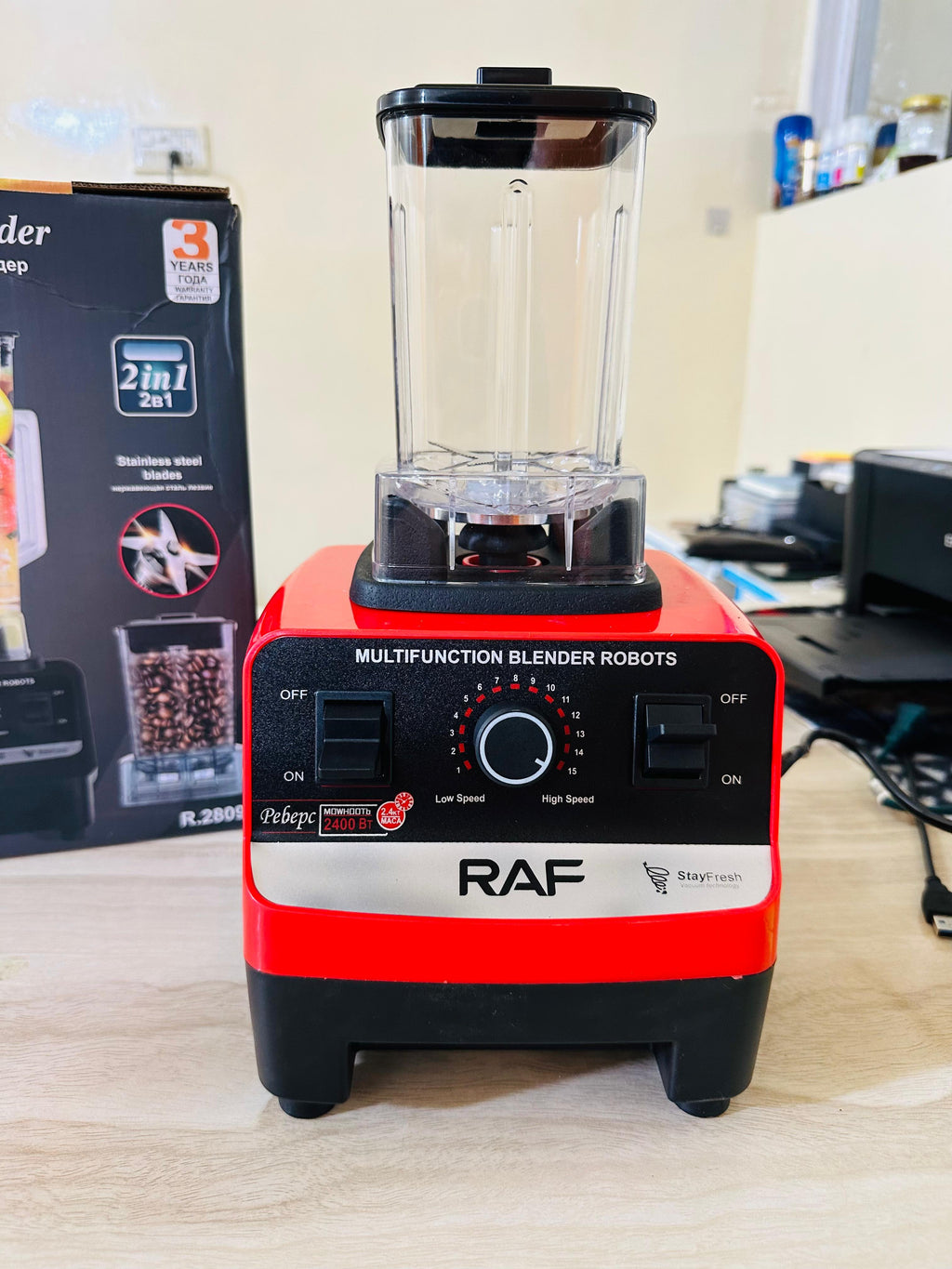 RAF 2 in 1 Juicer Blender 100% original with 3 years international warranty