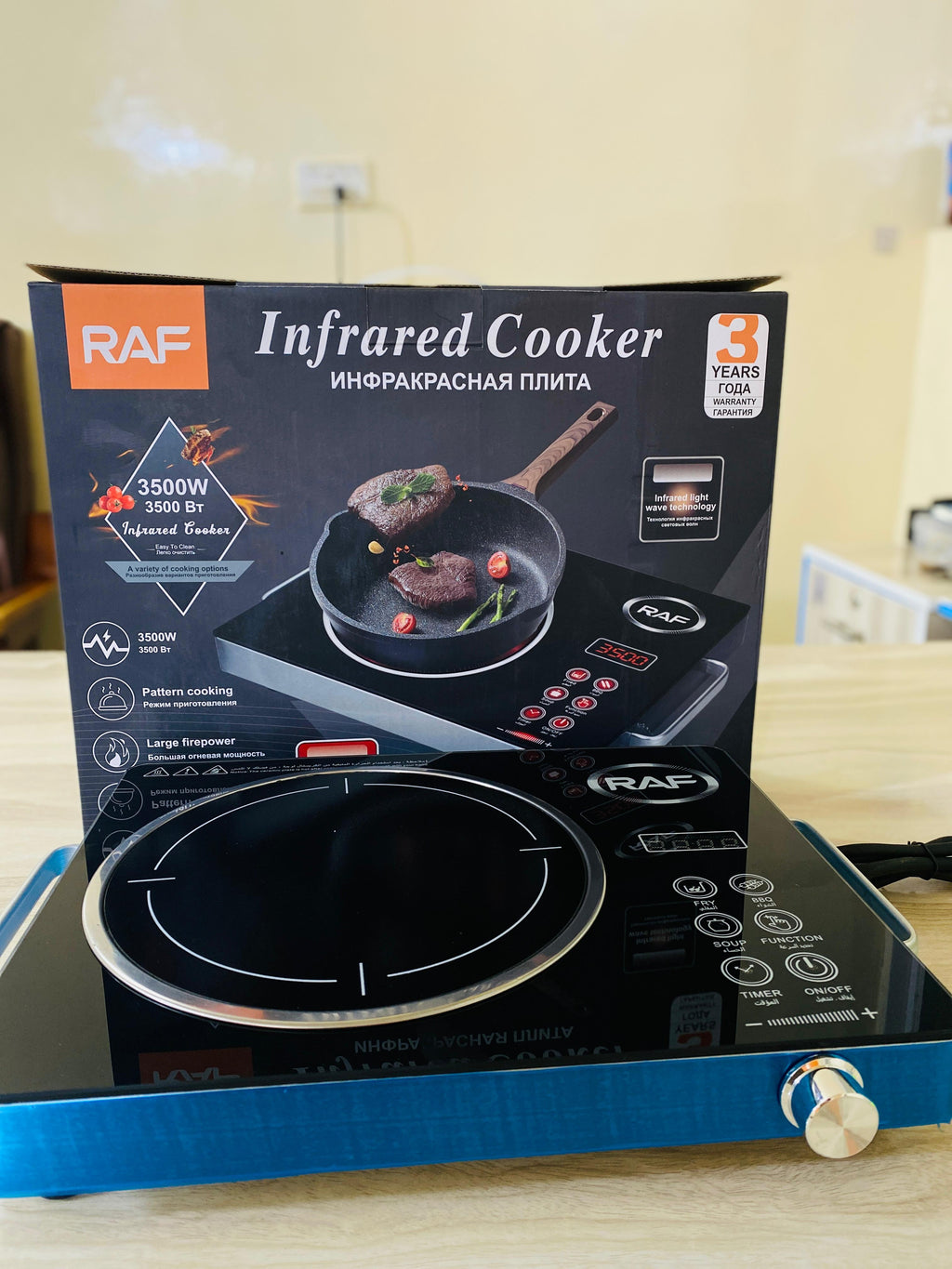 RAF 8019 Model Hot plate with 3 years international warranty