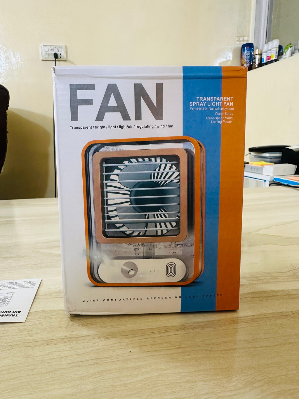 Mini Rechargeable Air Cooler with water tank and lights