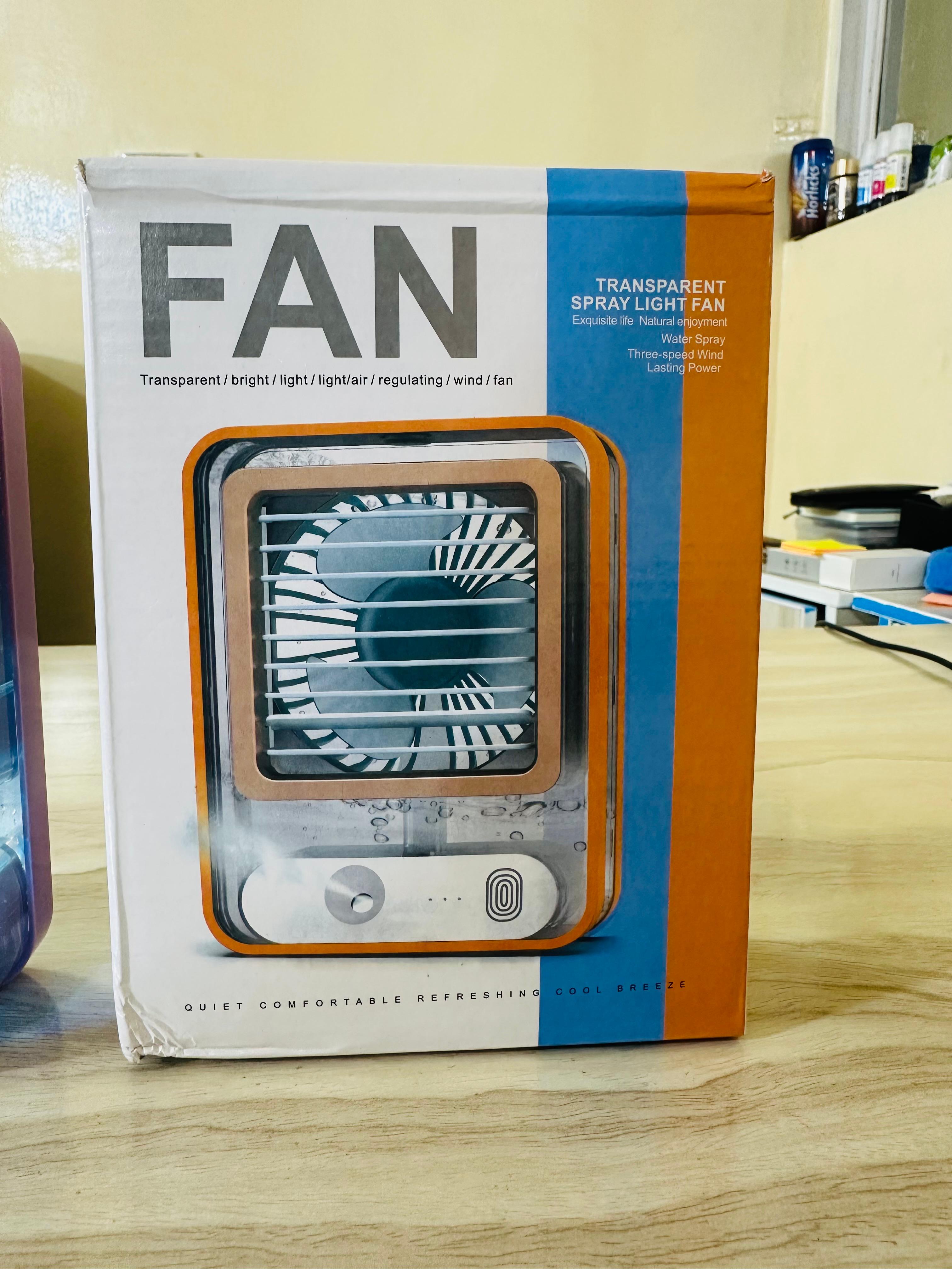 Mini Rechargeable Air Cooler with water tank and lights