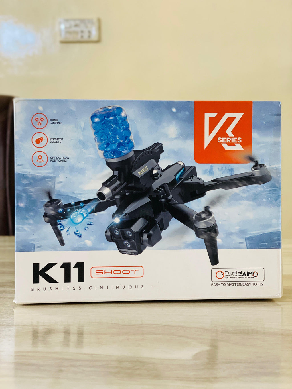 K11 Drone Brushless Motors HD Camera With Gel Blaster