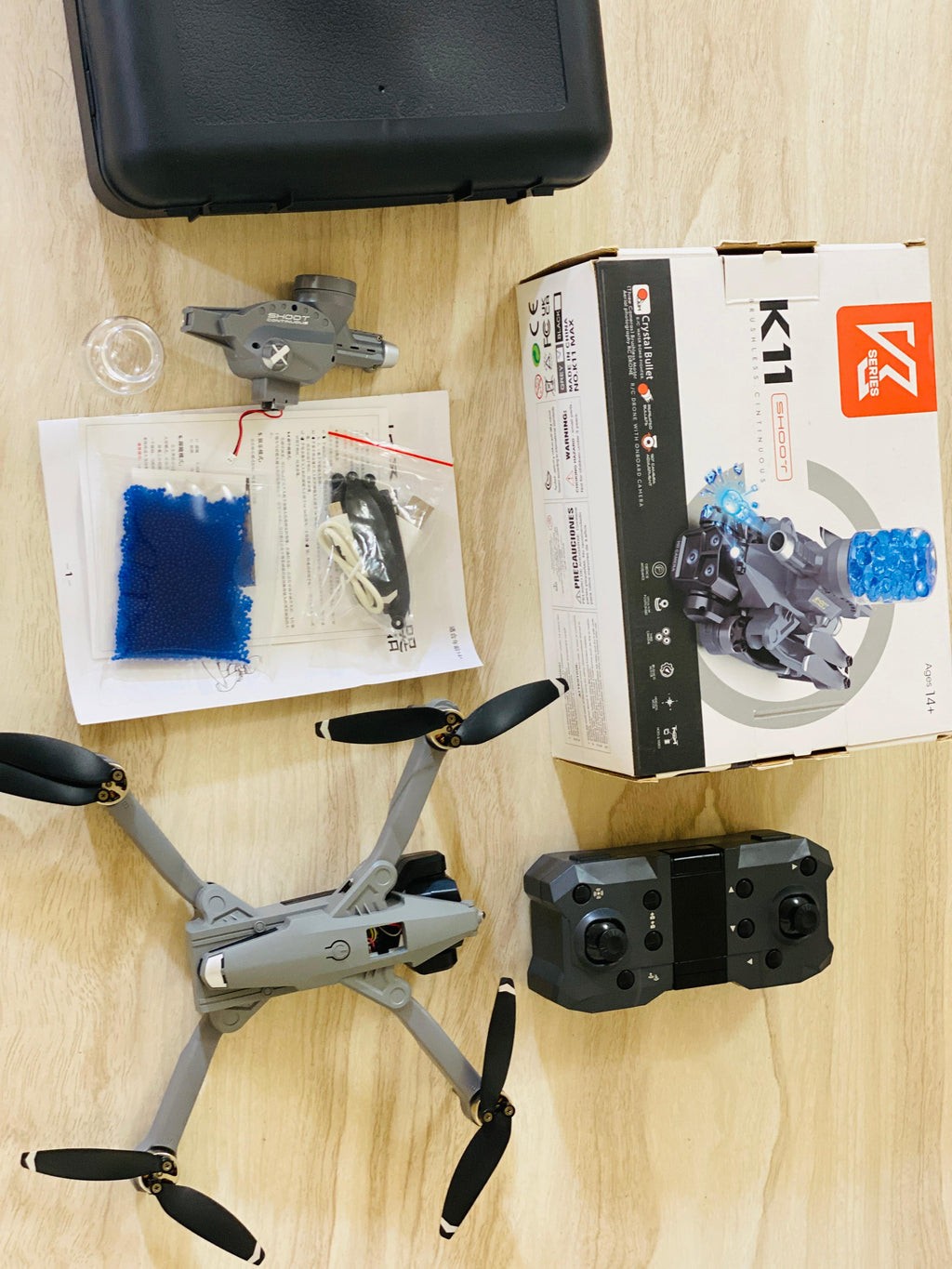 K11 Drone Brushless Motors HD Camera With Gel Blaster
