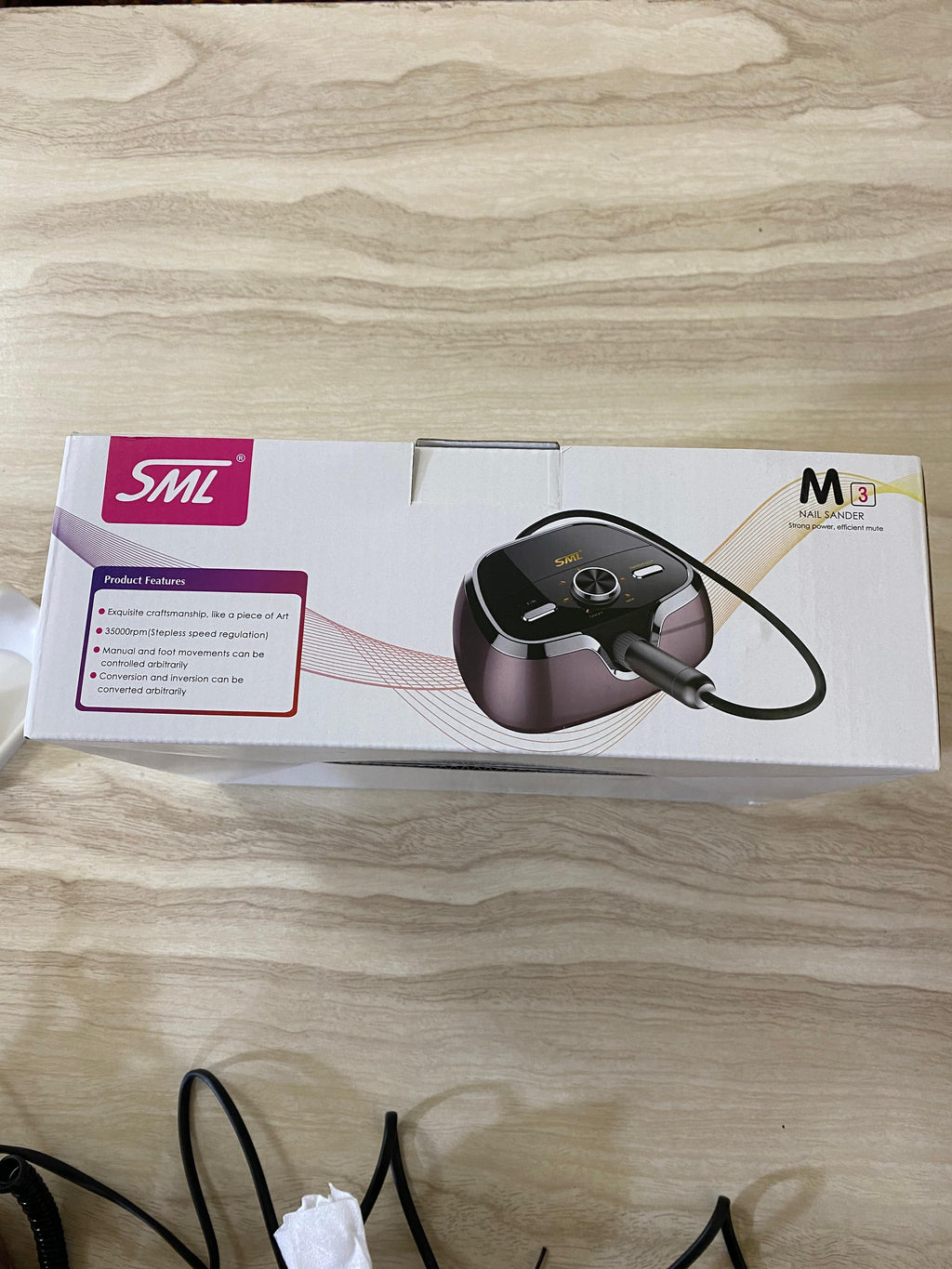 SML M12 Professional Nail Drill Strong Power Efficiency Mute 35000RPM