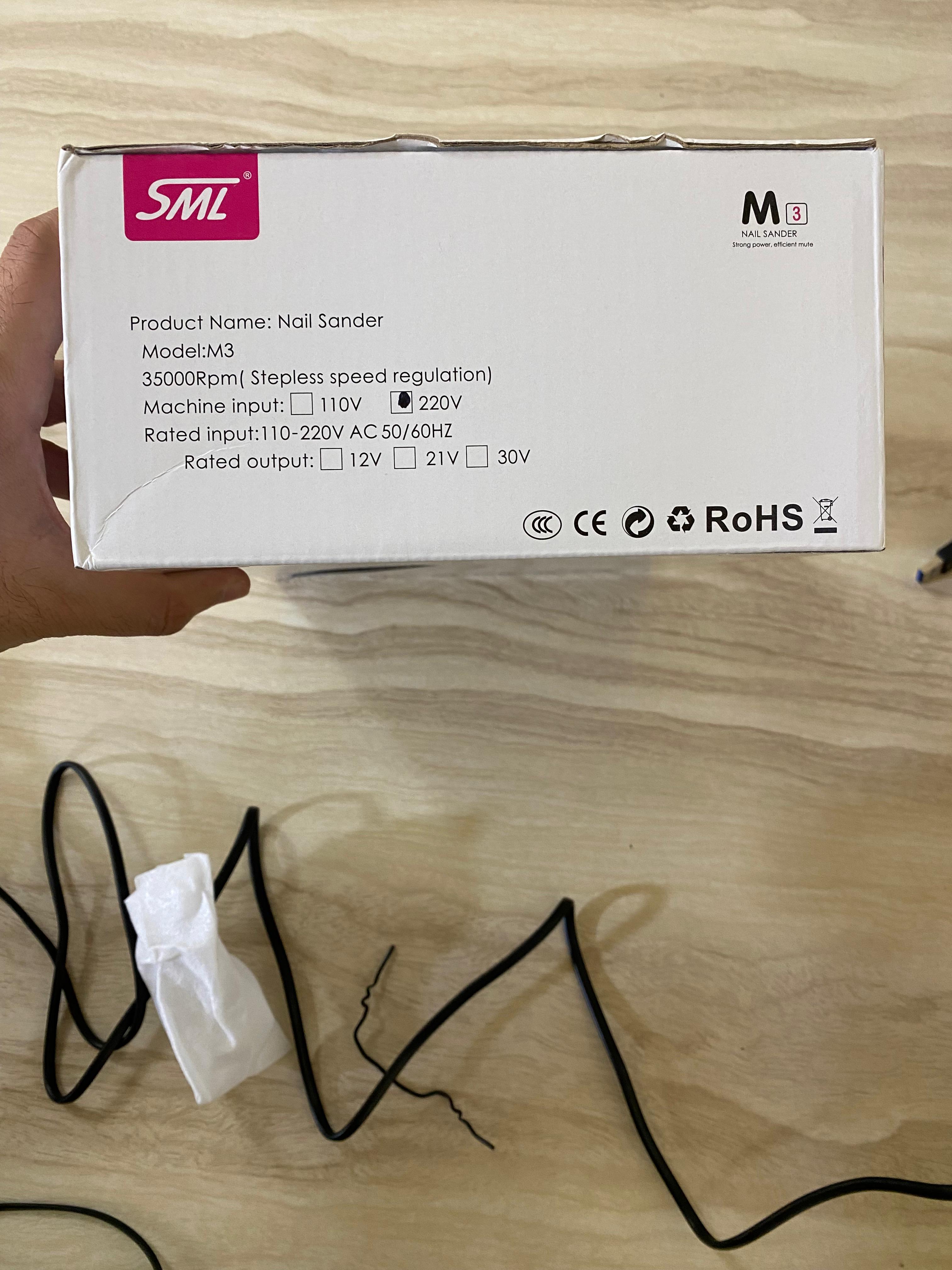 SML High Quality 35000rpm Electric Nail Drill Machine E File Nails Strong Pedicure Set Manicure Nail Drill